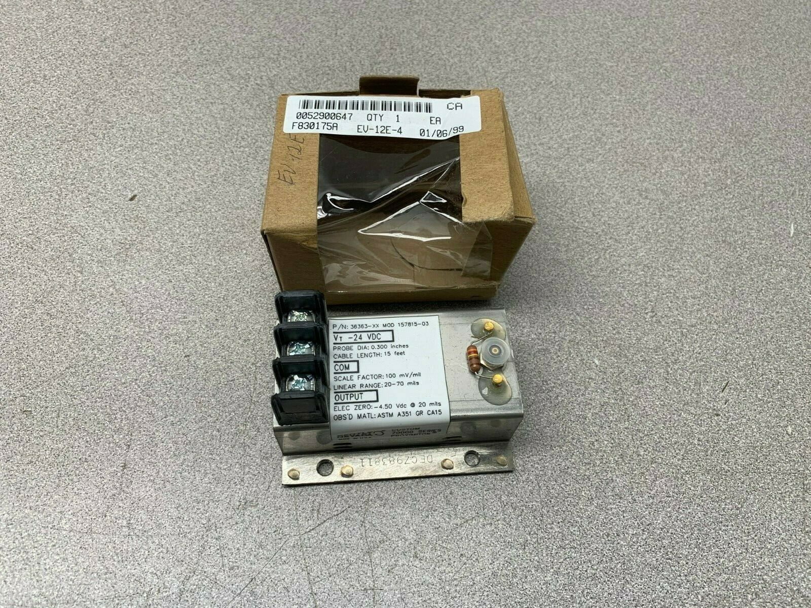 NEW IN BOX BENTLY NEVADA 157815-02 PROXIMITOR 36363-XX