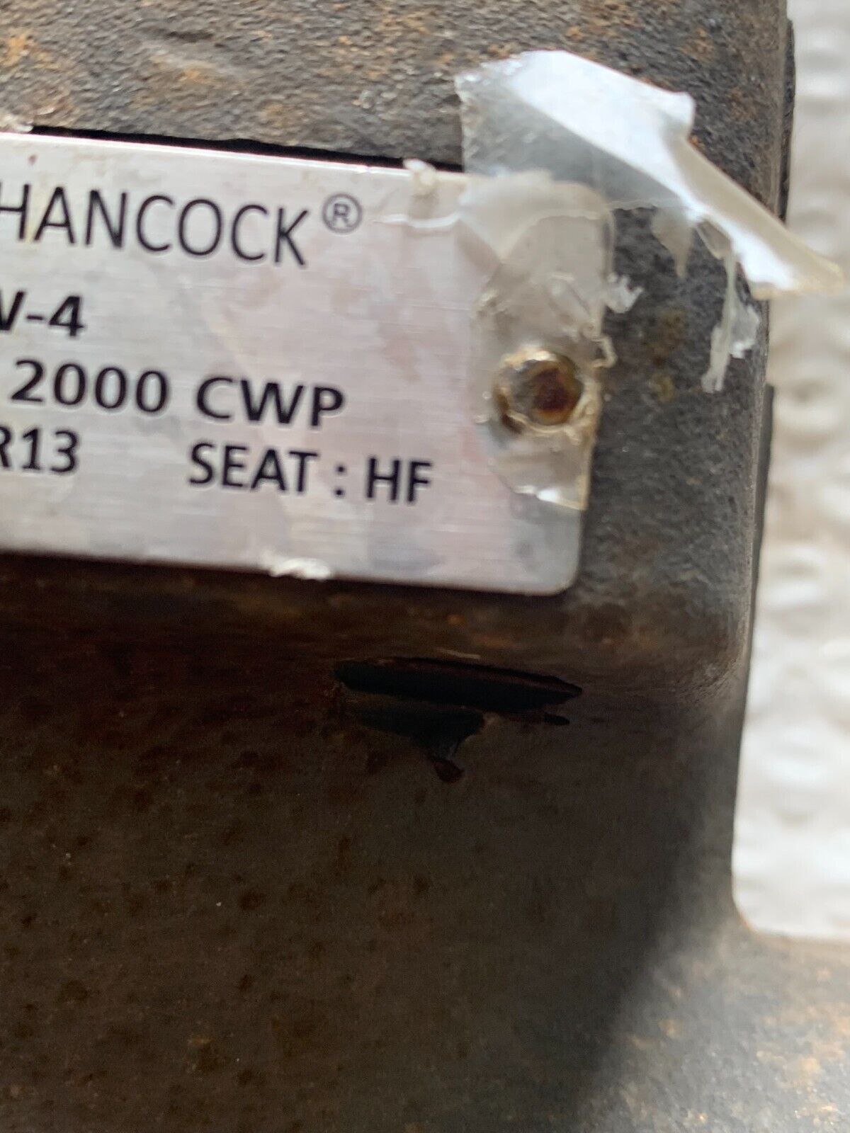 NEW PENTAIR HANCOCK 2" GATE VALVE FIG. 950W-4 CLASS 800 B16.34LTD