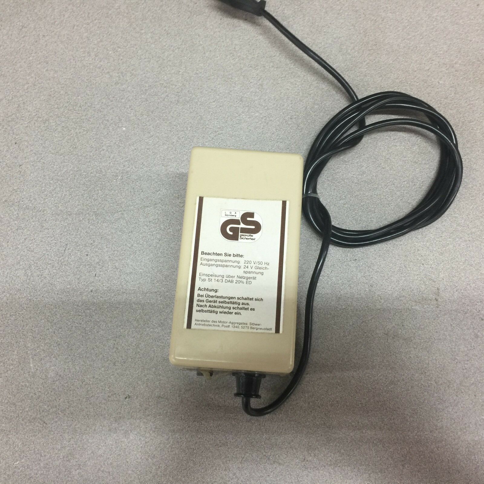 USED WHD 220V 50HZ PRI 14.5VDC SEC  POWER SUPPLY  ST14/3