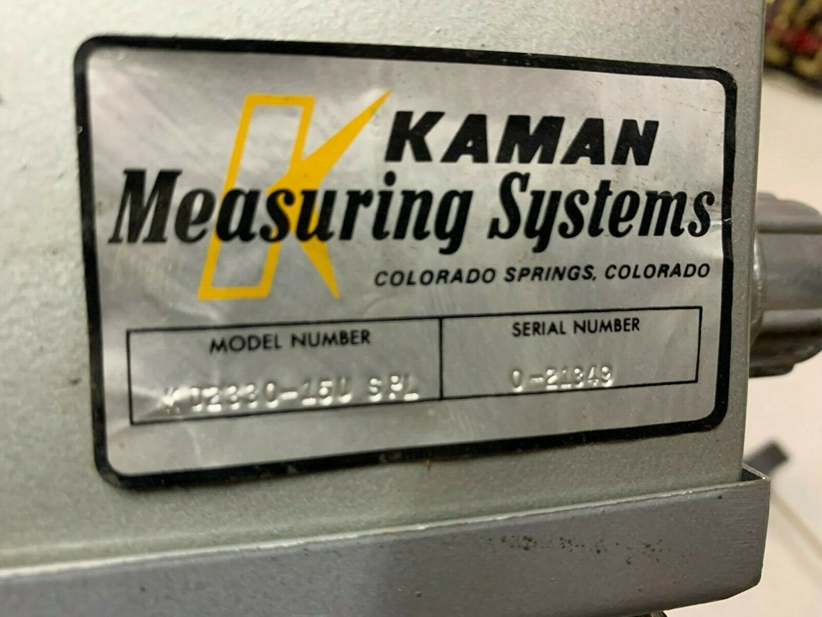 USED KAMAN MEASURING SYSTEM KD2330-15USPL