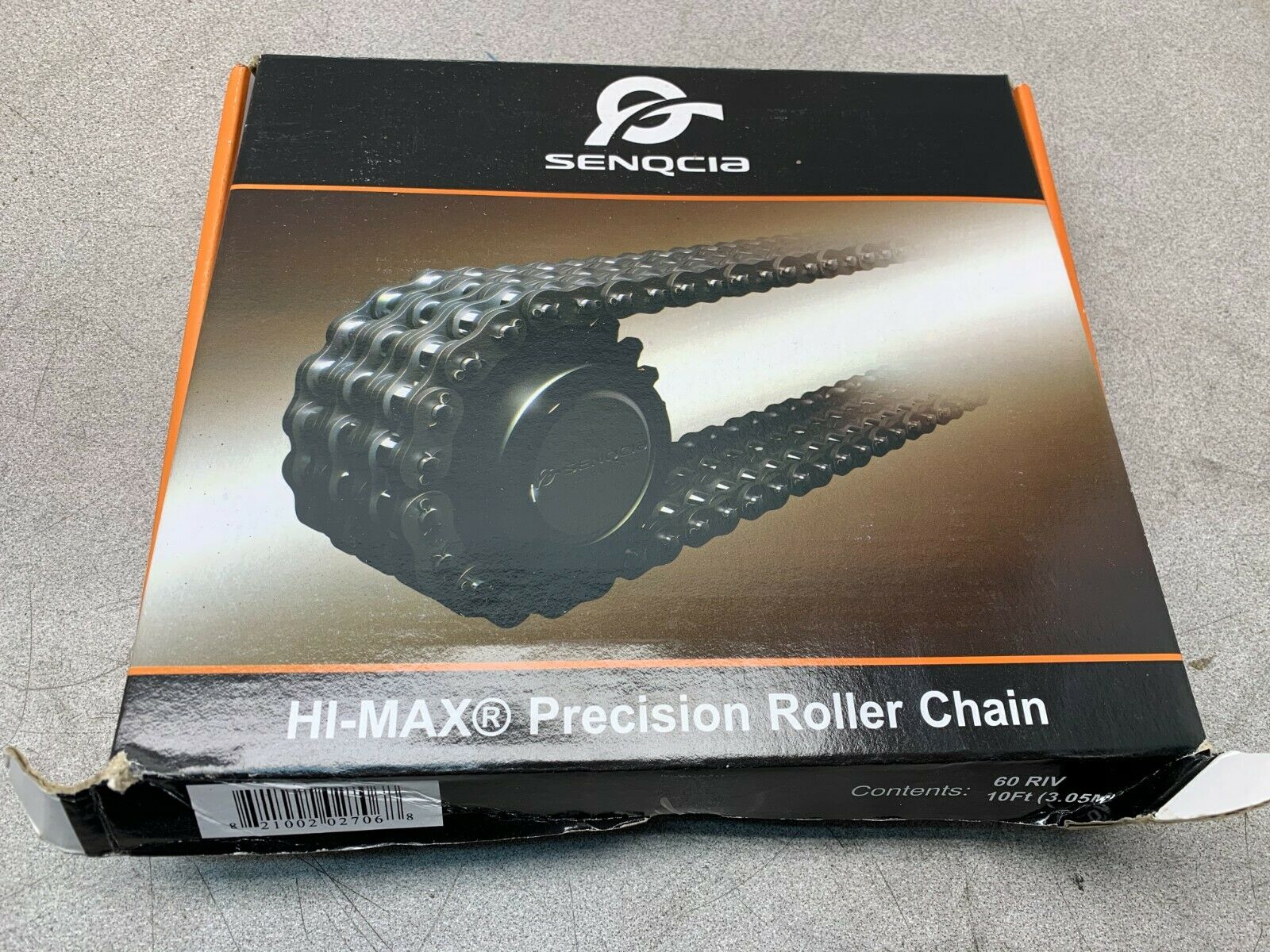 NEW IN BOX SENQCIA 60-1 RIVET HI-MAX PRECISION ROLLER CHAIN 60 RIV. 10FT. ROLL