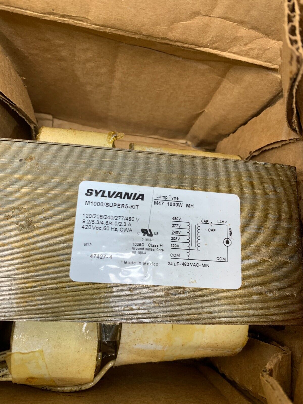 NEW IN BOX SYLVANIA M1000/SUPER5-KIT BALLAST KIT 47427-4