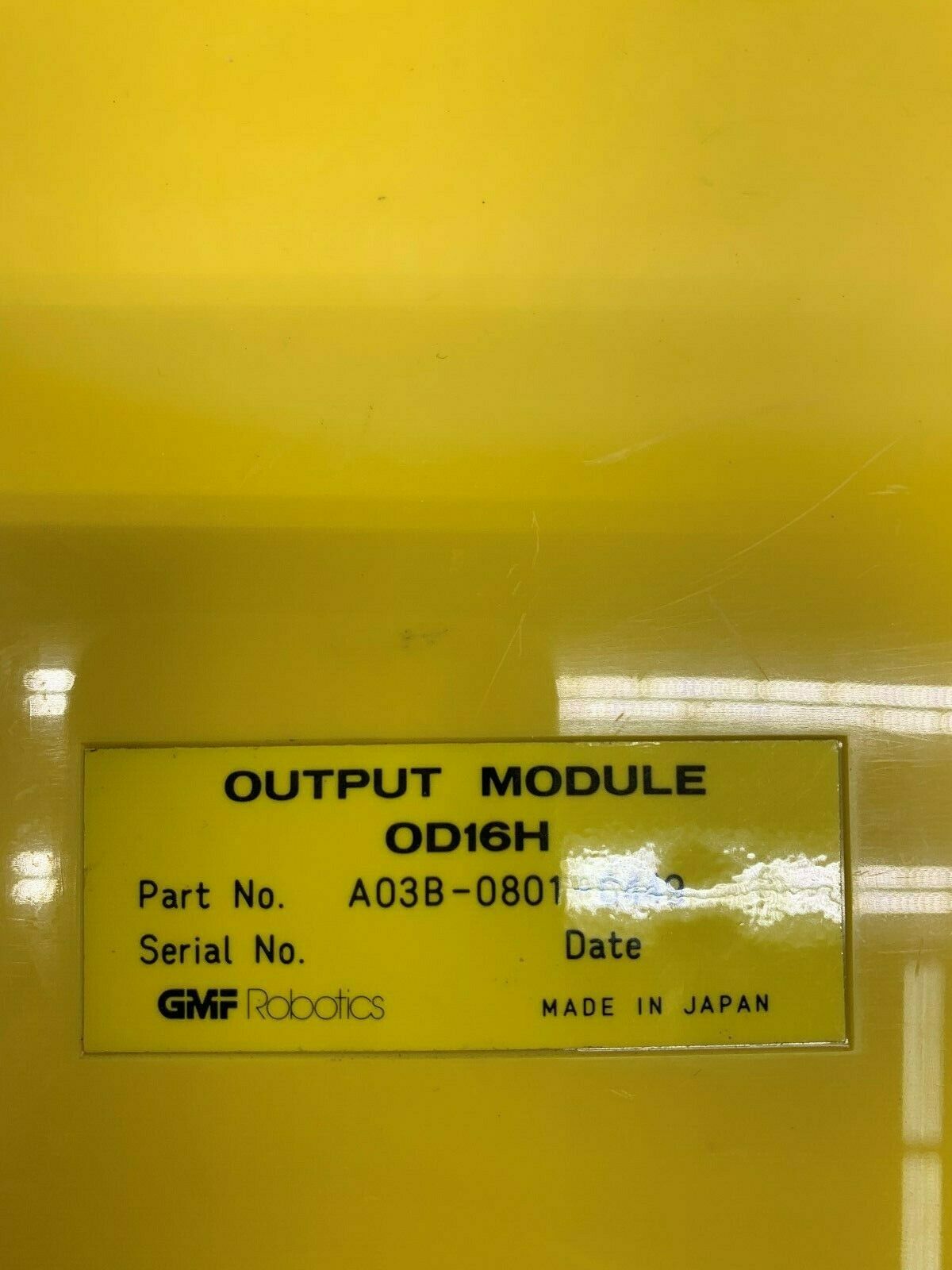 USED GMF ROBOTICS OUTPUT MODULE A03B-0801-C449