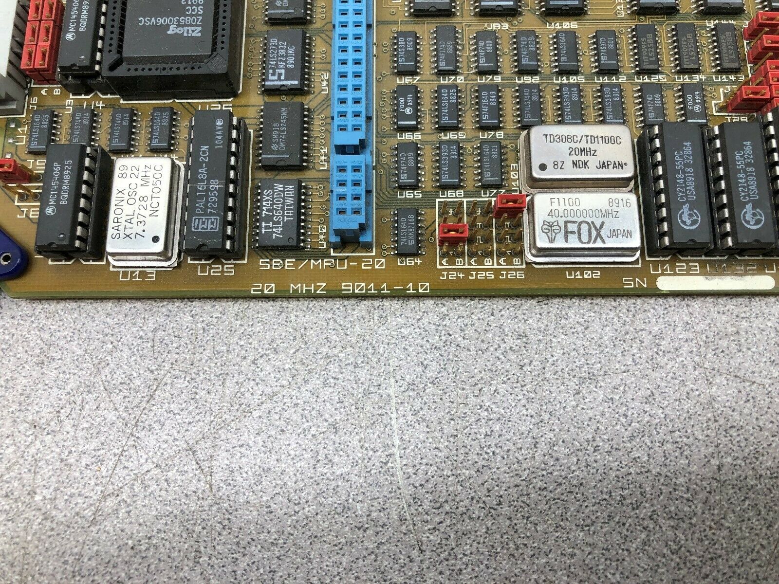 USED SBE INC MPU-20 20MHZ MUTI BUS BOARD 9011-10