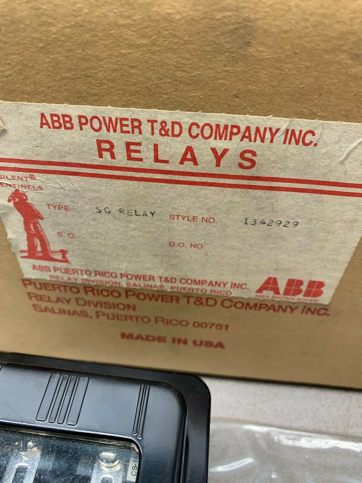 NEW IN BOX ABB TYPE SG WESTINGHOUSE AUXILIARY RELAY 1342929