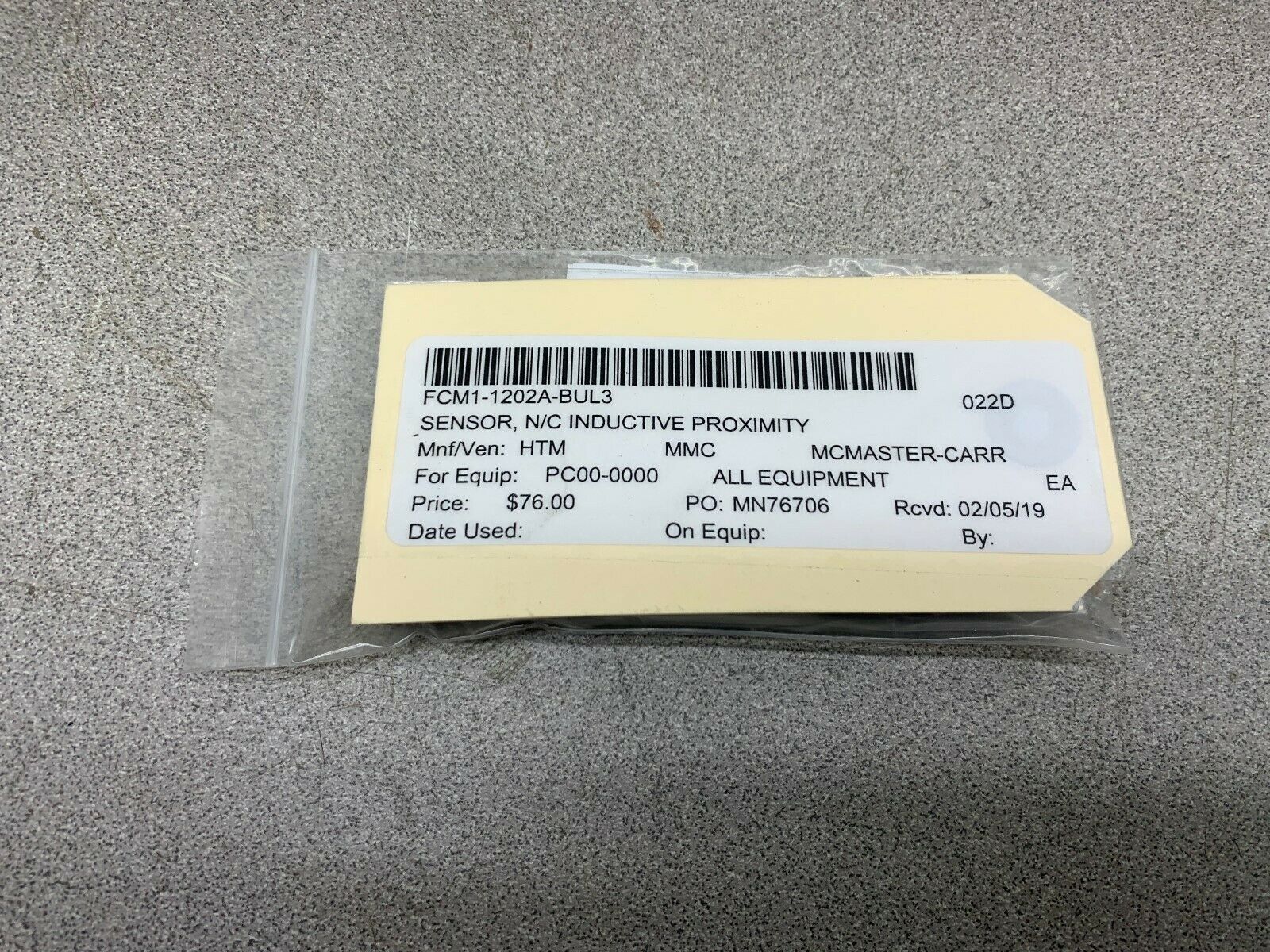 NEW NO BOX HTM SENSOR FCM1-1202A-BUL3/A