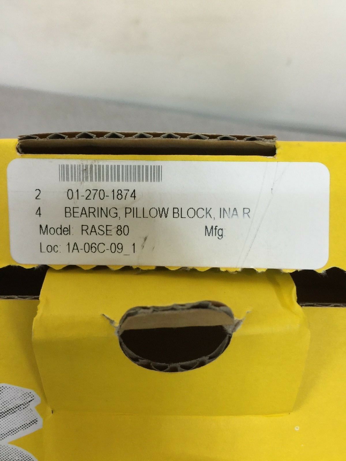 NEW IN BOX INA PILLOW BLOCK BEARING 80MM BORE RASE80