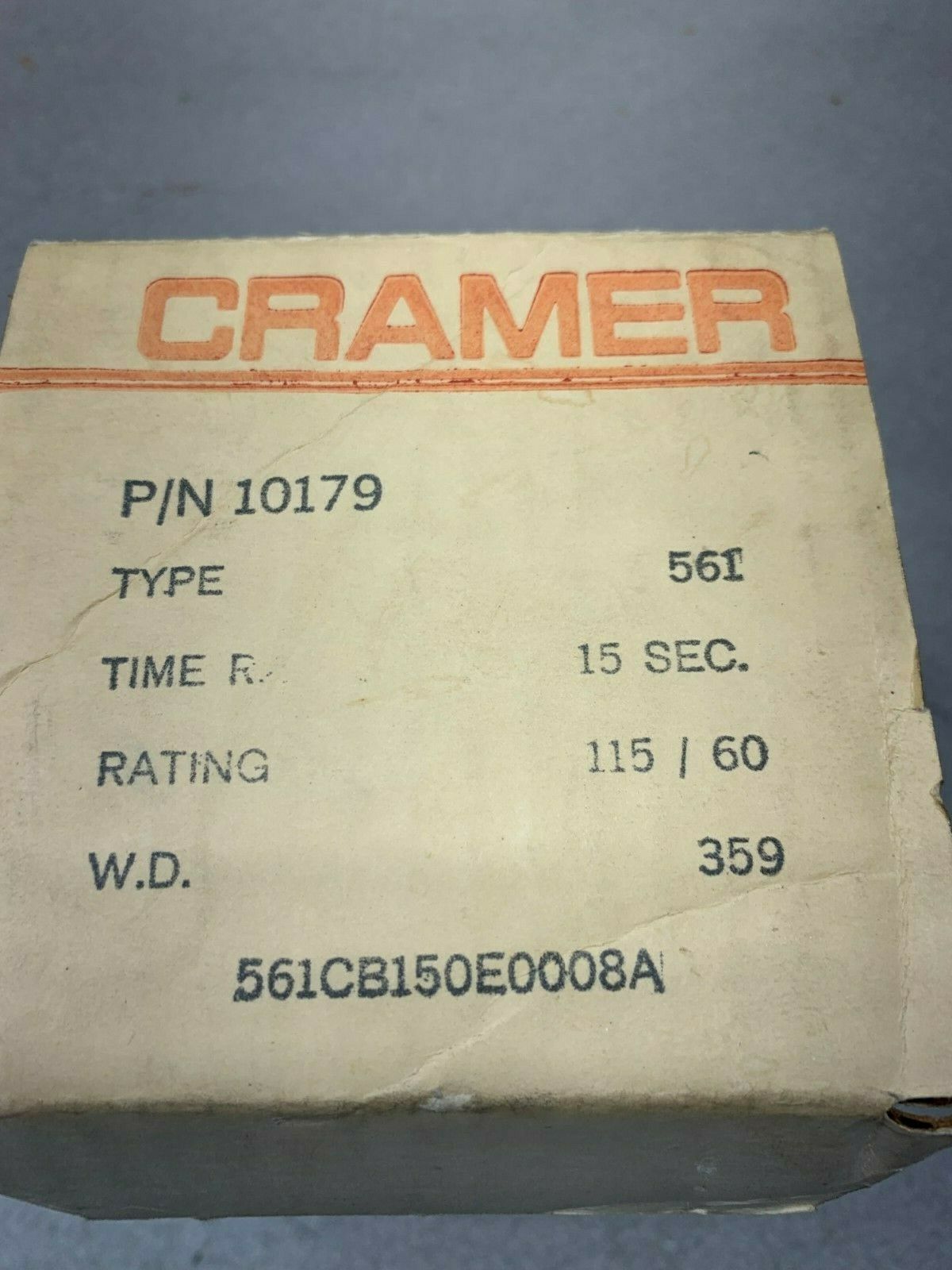 NEW IN BOX CRAMER TIMER 10179