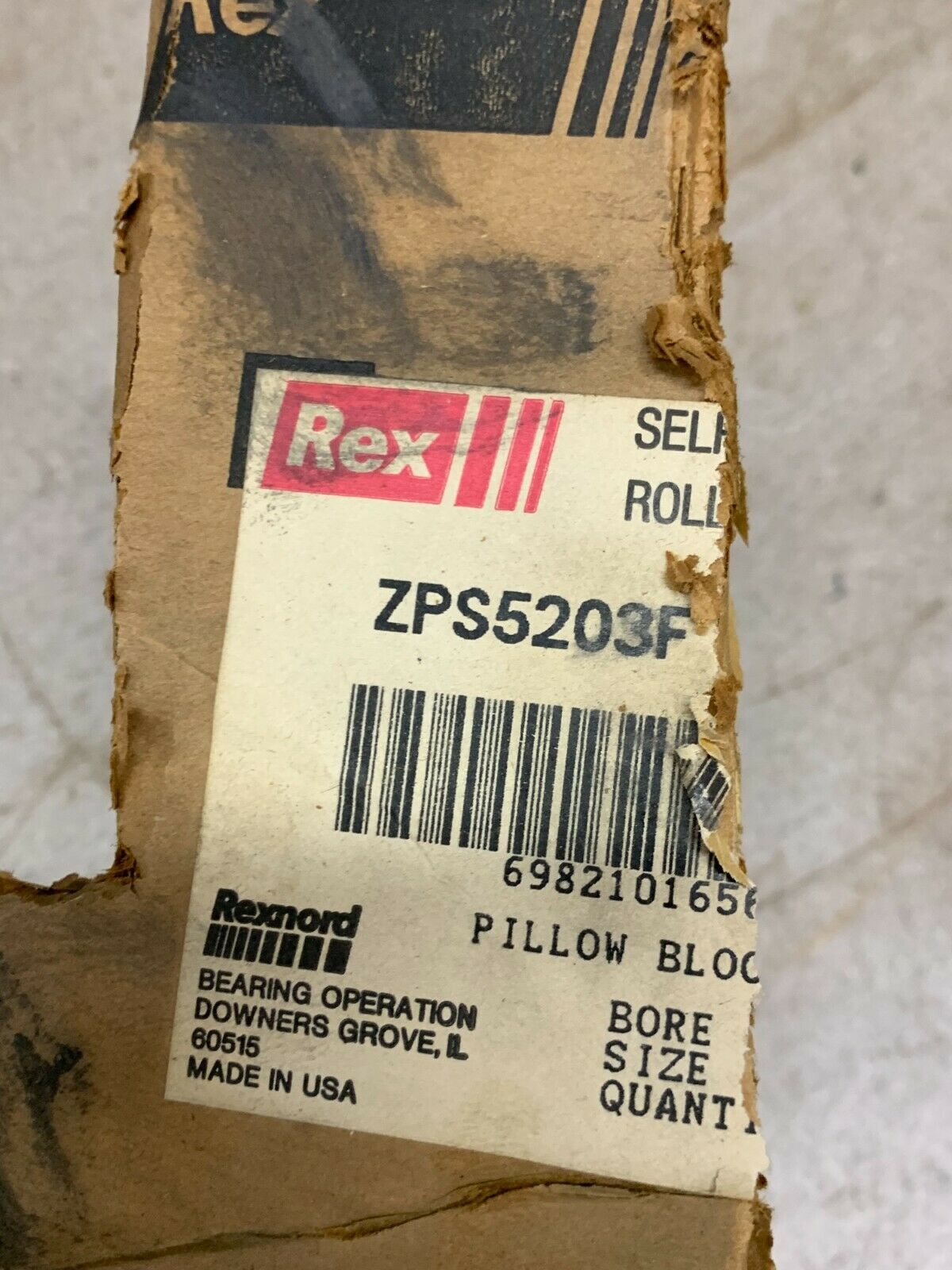 NEW NO BOX REXNORD ZPS 5203F PILLOW BLOCK BEARING REX ZPS5203F