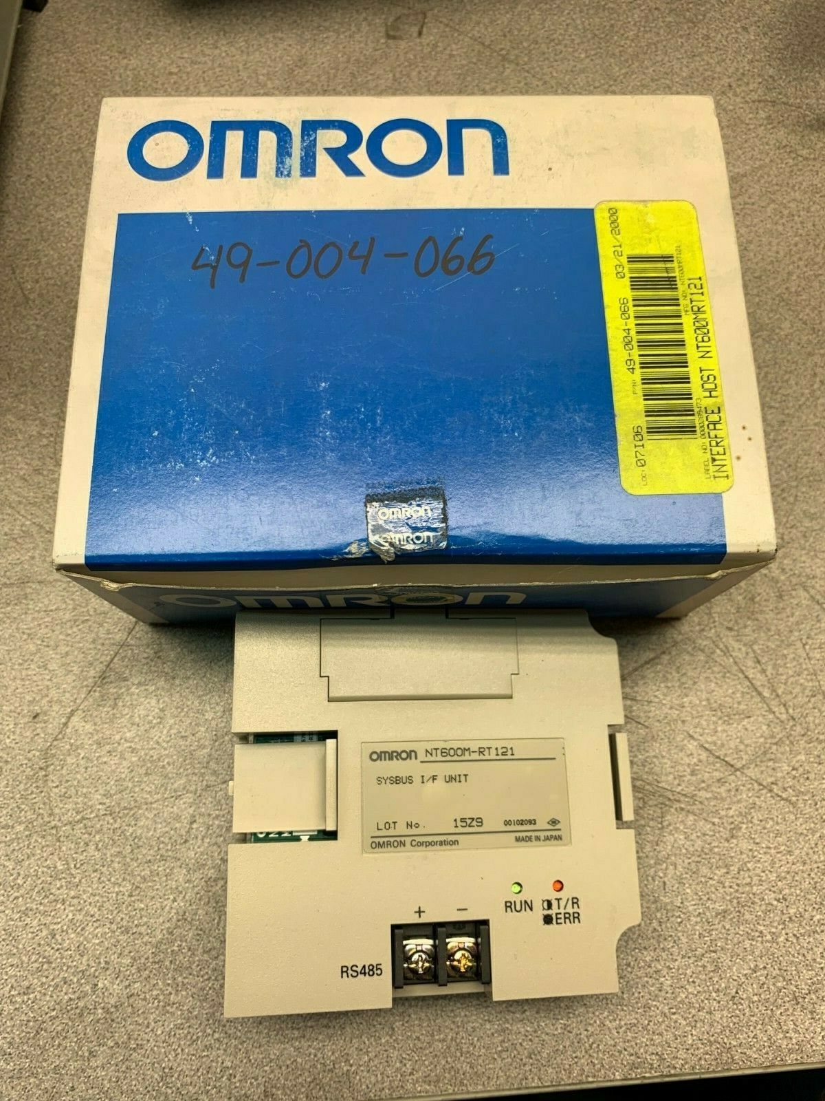 NEW IN BOX OMRON INTERFACE MODULE NT600M-RT121