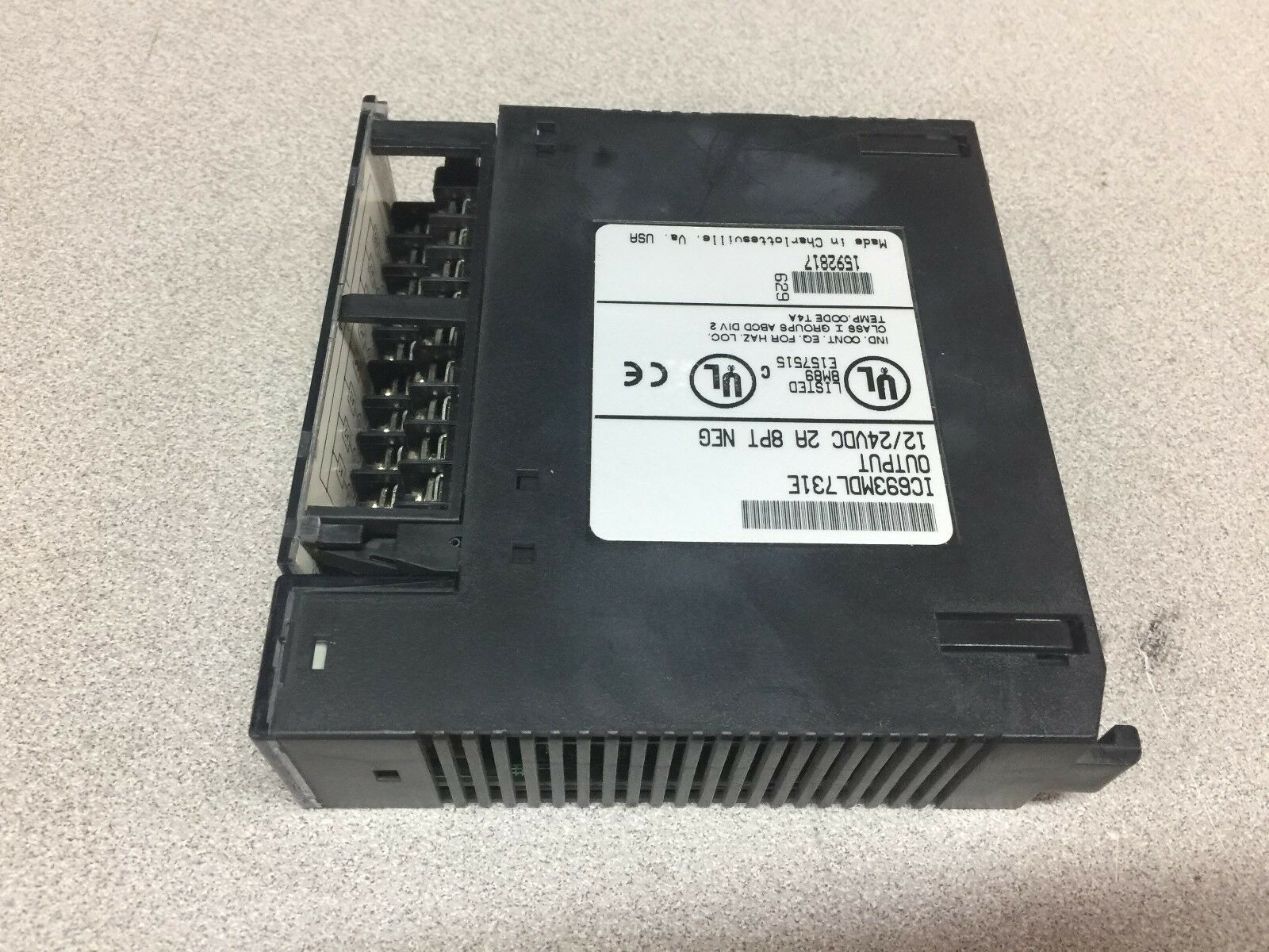 USED GE FANUC 12/24VDC OUTPUT MODULE IC693MDL731E