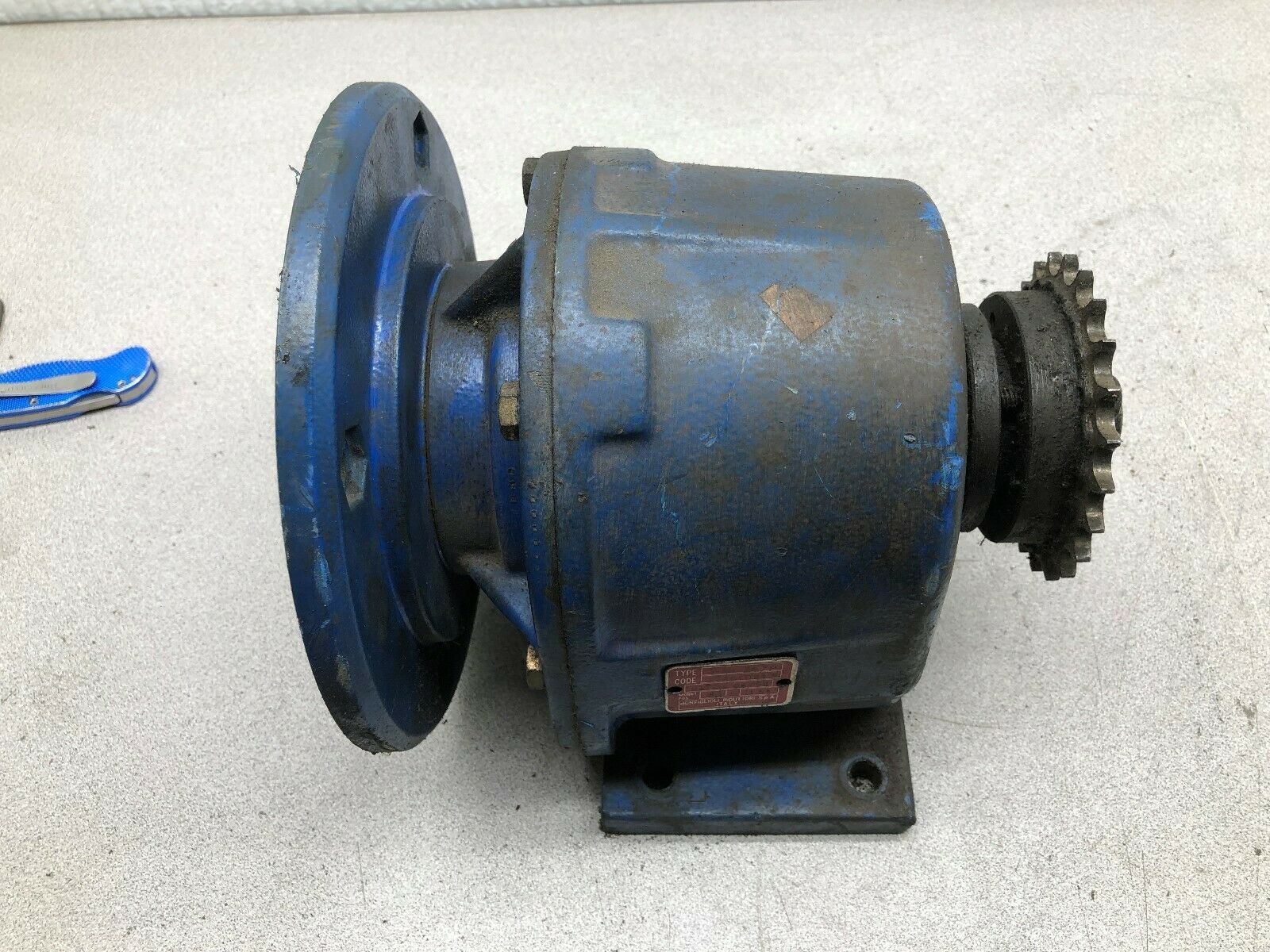 USED BONFIGLIOLI RIDUTTORI 11.51:1 RATIO C-FACE GEAR REDUCER MAS 25/P