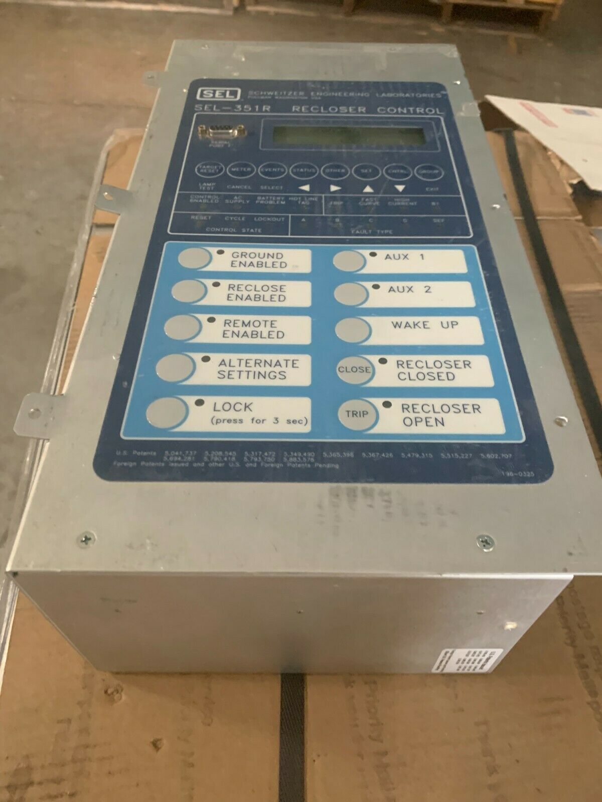 USED SCHWEITZER ENGINEERING LABS SEL-351R RECLOSER CONTROL