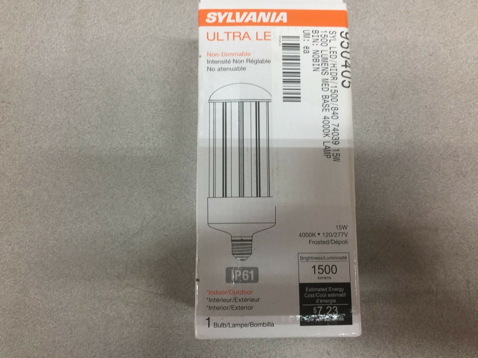 NEW IN BOX SYLVANIA ULTRA LED BULB IP61