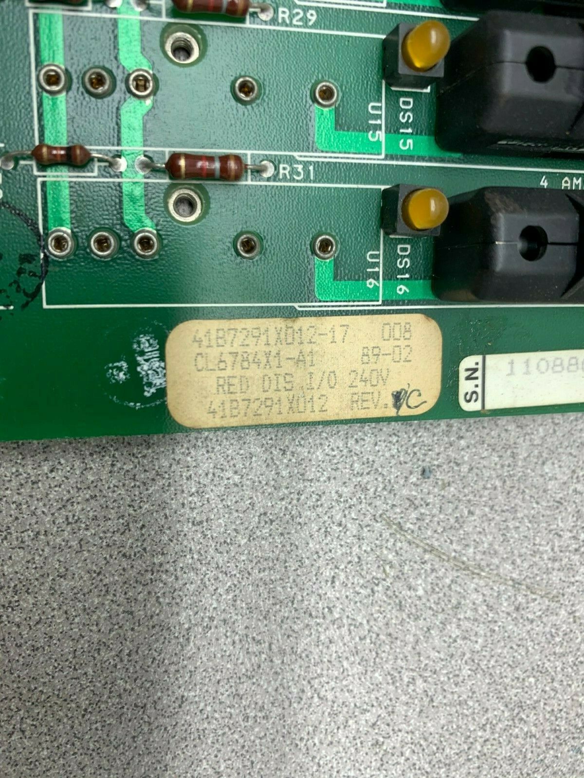 USED FISHER CIRCUIT BOARD CL6784X1-A1