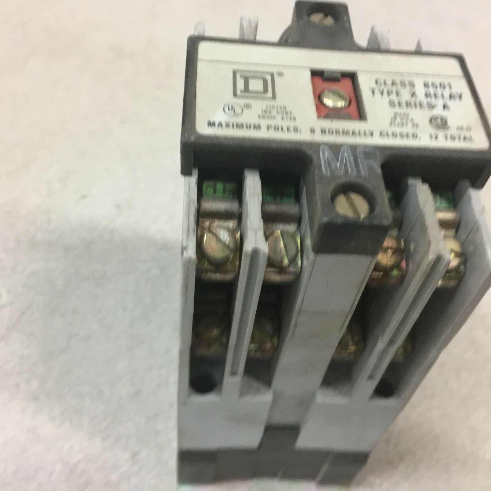 USED SQUARE D CONTROL RELAY 8501 X0 80