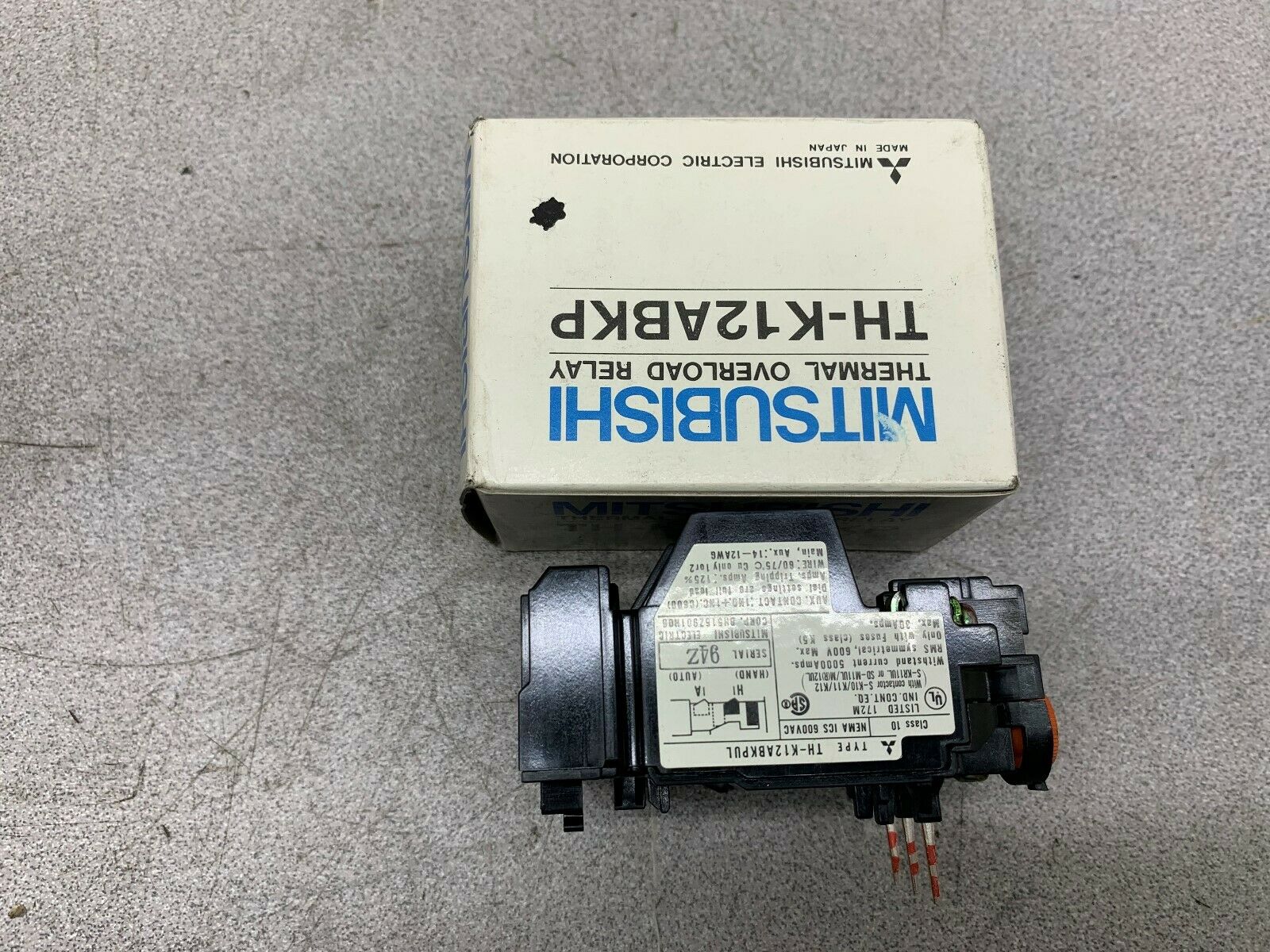 NEW IN BOX MITSBUSHI RELAY TH-K12ABKPUL