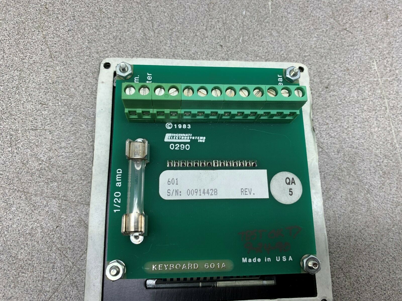 NEW NO BOX CINCINIATI ELECTRICS  KEYBOARD 601A