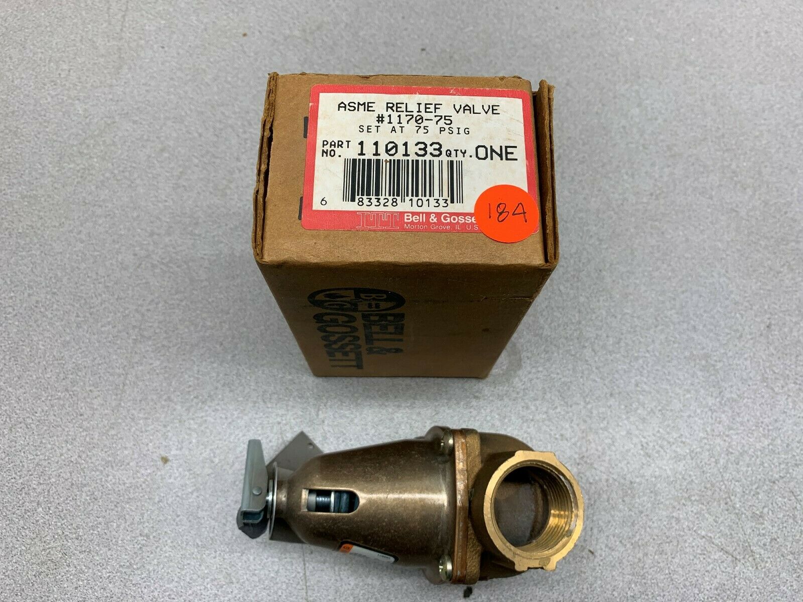 NEW IN BOX ITT VALVE 110133