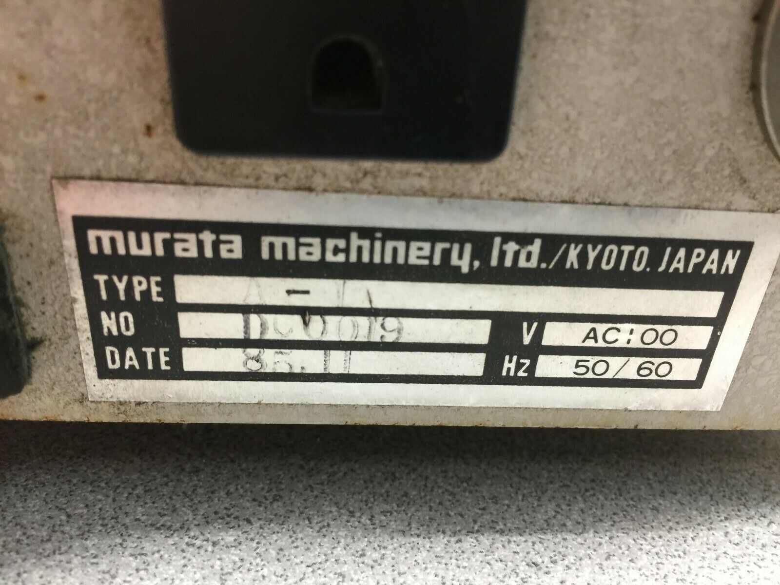 USED MURATA MACHINERY INTELLIGENCE ANALIZER TYPE 12 232C SLAVE DC009