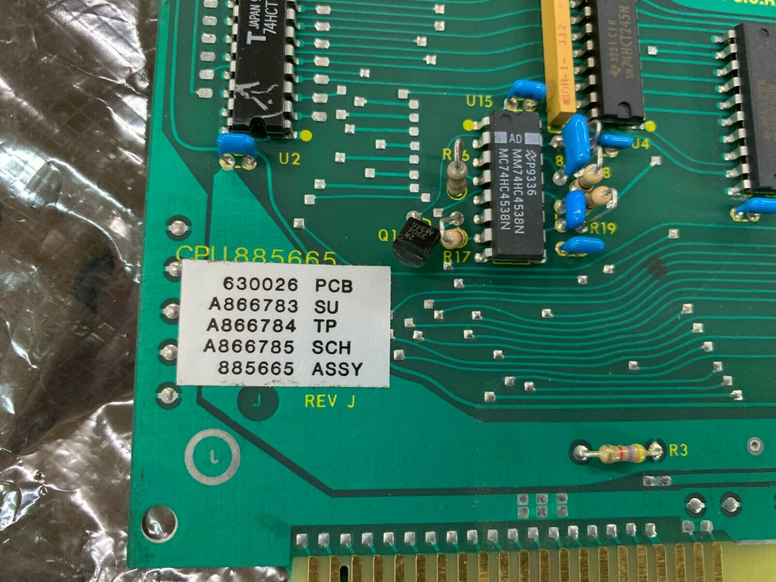 USED TN TECHNOLOGIES 630026 CPU CIRCUIT BOARD 885665