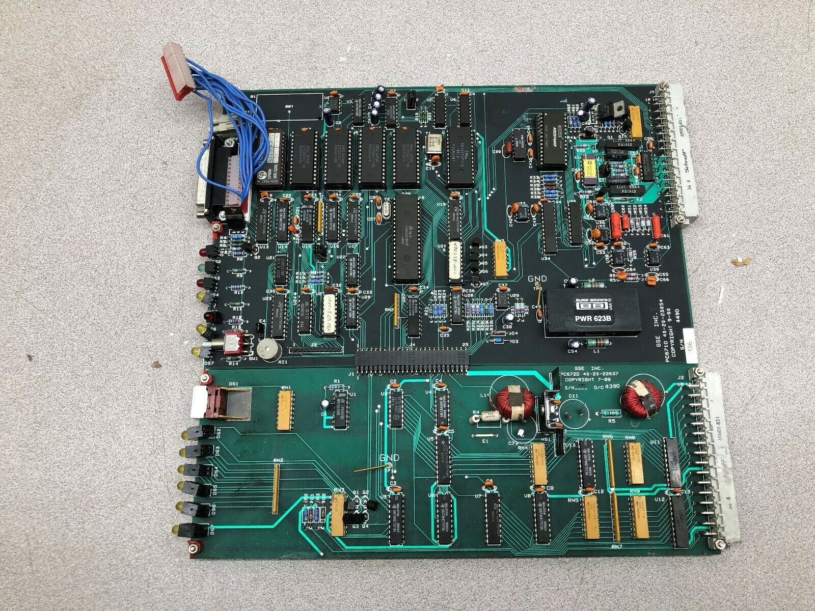 USED GSE CIRCUIT BOARD PC671D 40-20-23054