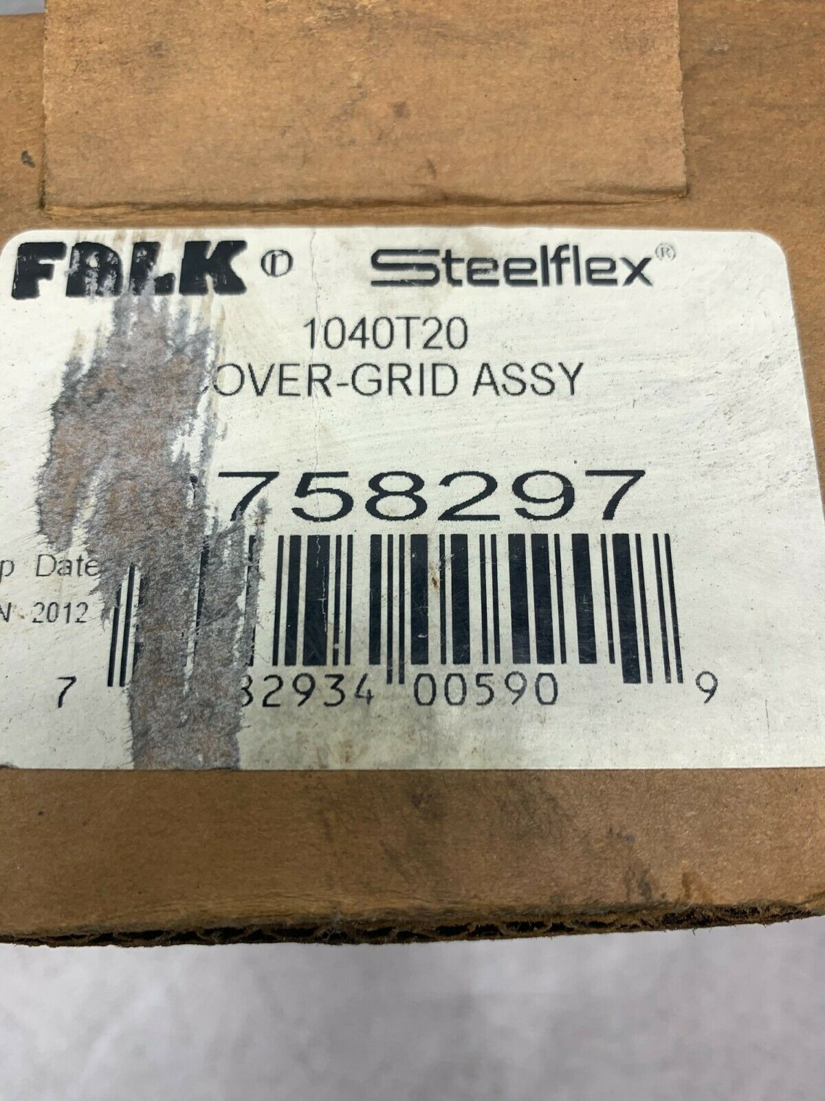 NEW IN BOX FALK 1040T20 OVER GRID ASSY 0758297