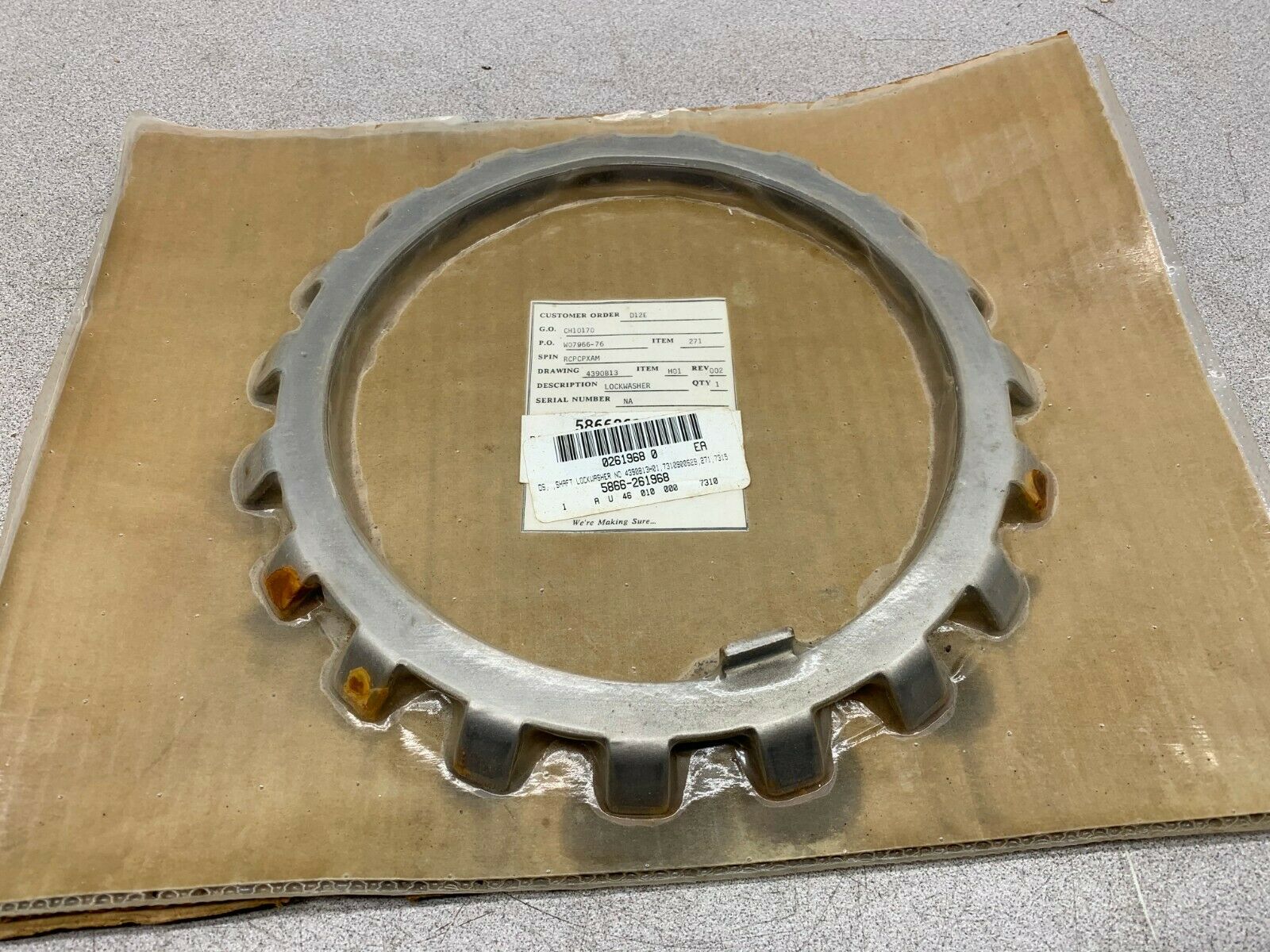 NEW WESTINGHOUSE 4390B13H01 LOCKWASHER RCPCPXAM