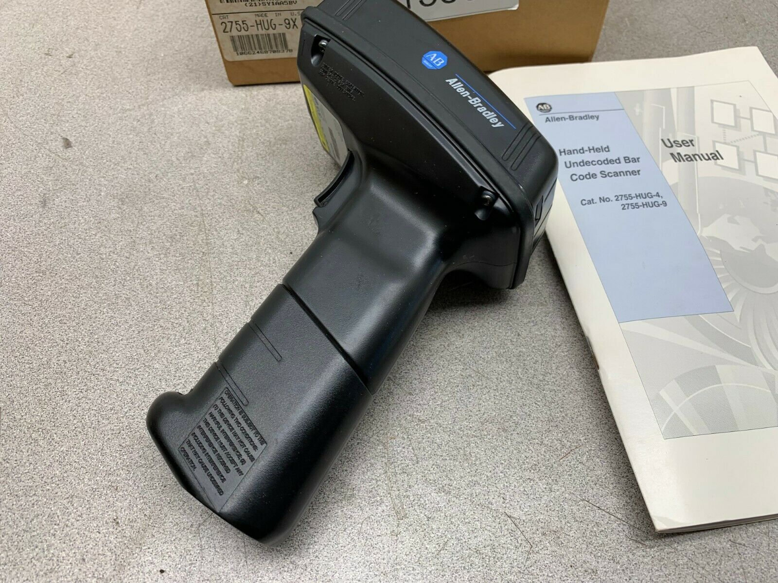 REMAN ALLEN-BRADLEY HANDHELD UNDECODED BAR CODE SCANNER 2755-HUG-9X SERIES A