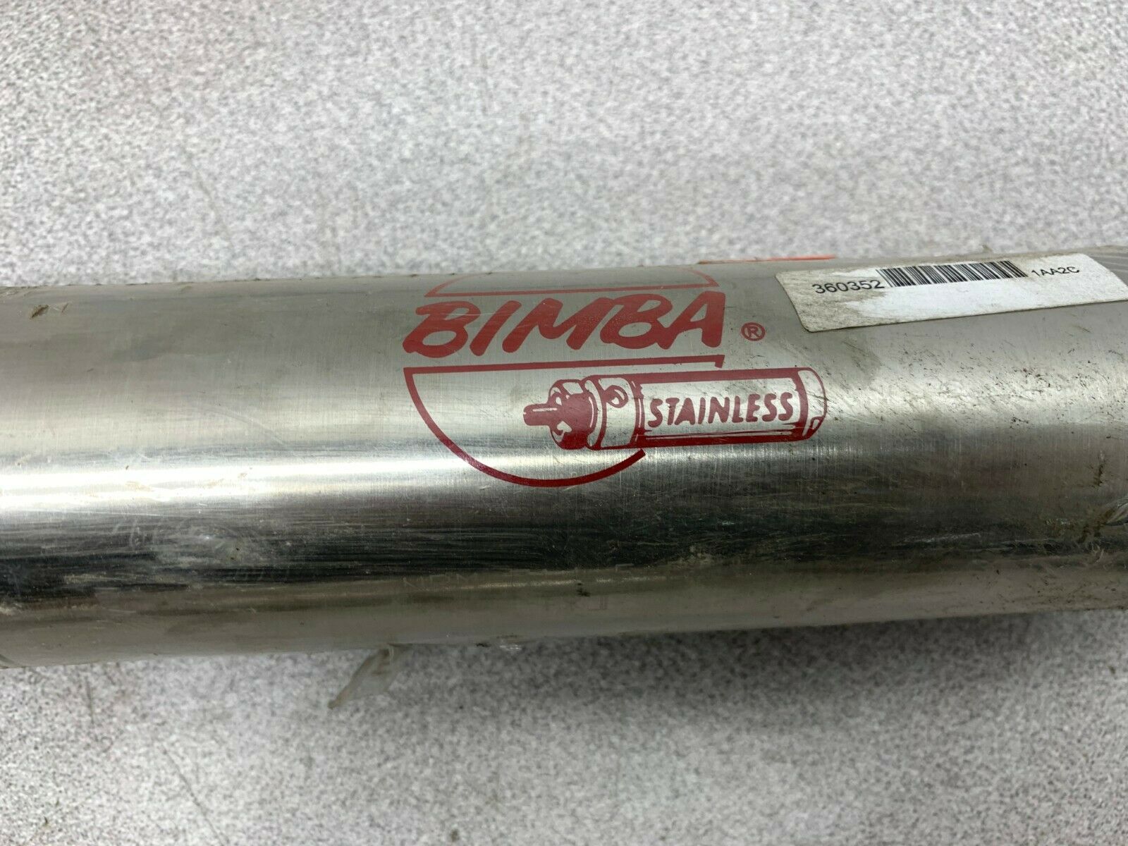 NEW NO BOX BIMBA STAINLESS PNEUMATIC CYLINDER NRM-314 5-DGV