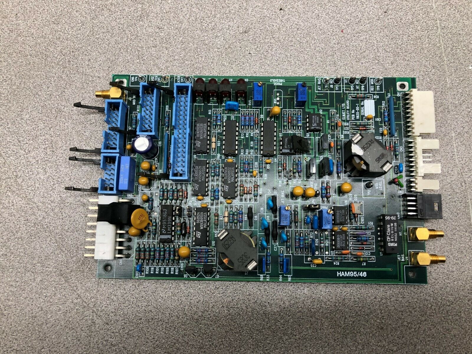 USED ELMJET UTILITY PCB BOARD 11635-DD-1