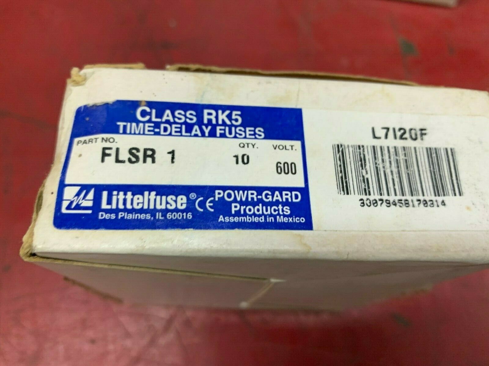 BOX OF 10 NEW IN BOX LITTELFUSE FUSE FLSR 1