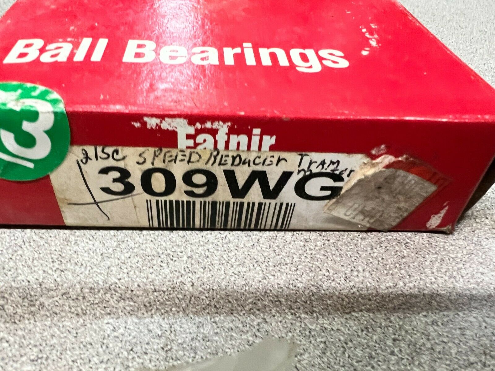 NEW IN BOX FAFNIR BALL BEARING 309WG