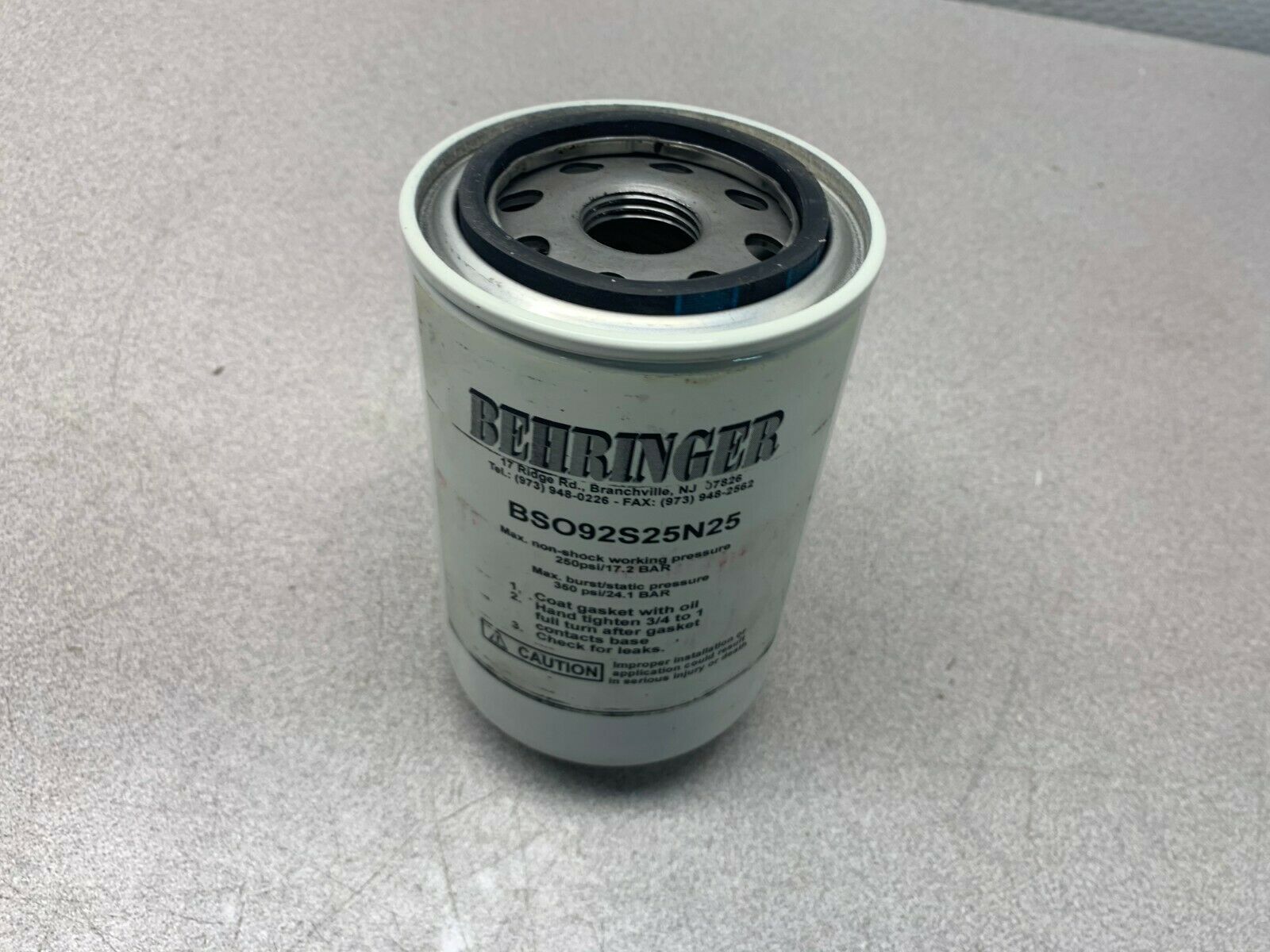 NEW NO BOX BEHRINGER FILTER BSO92S25N25