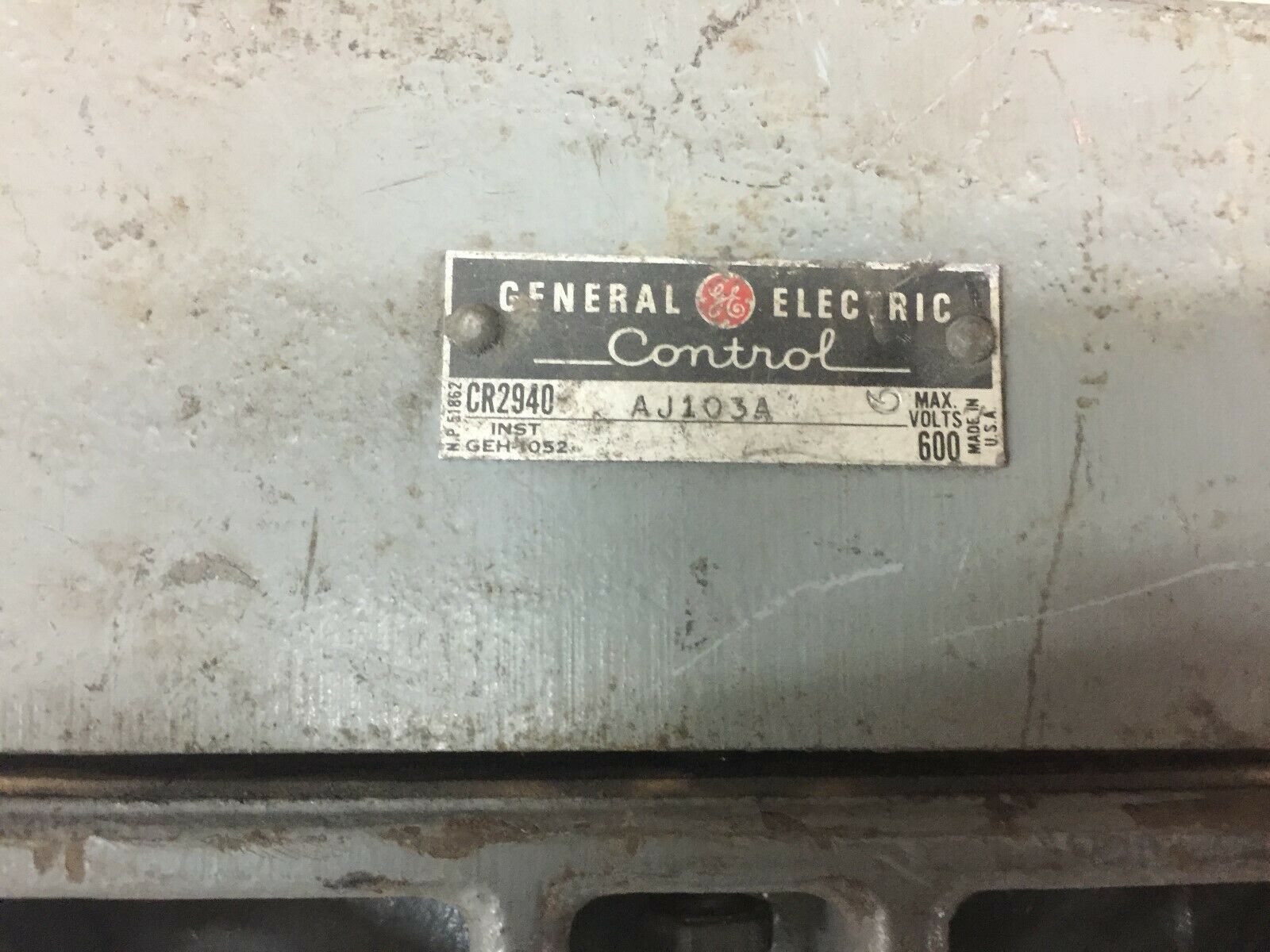 USED GE EXPLOSION PROOF SWITCH CR2940-AJ103A