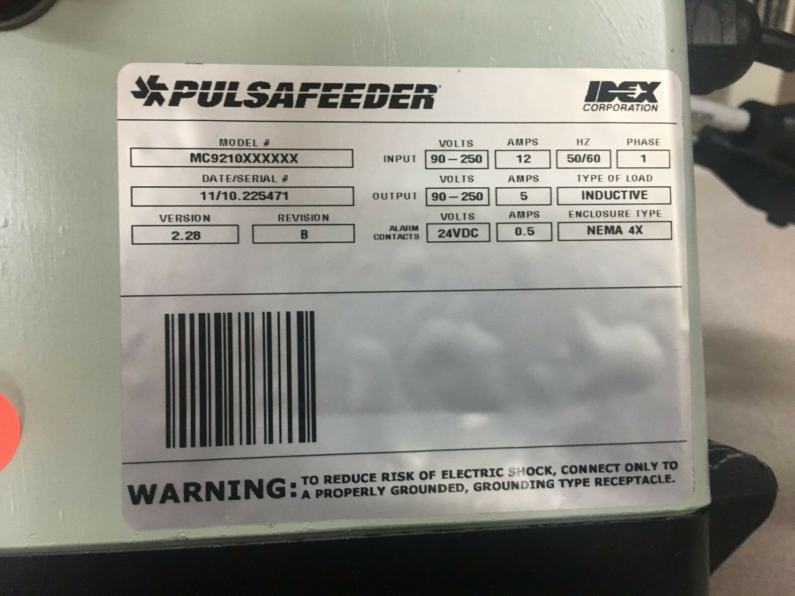 NEW NO BOX PULSATROL PULSAFEEDER MC9210XXXXXX