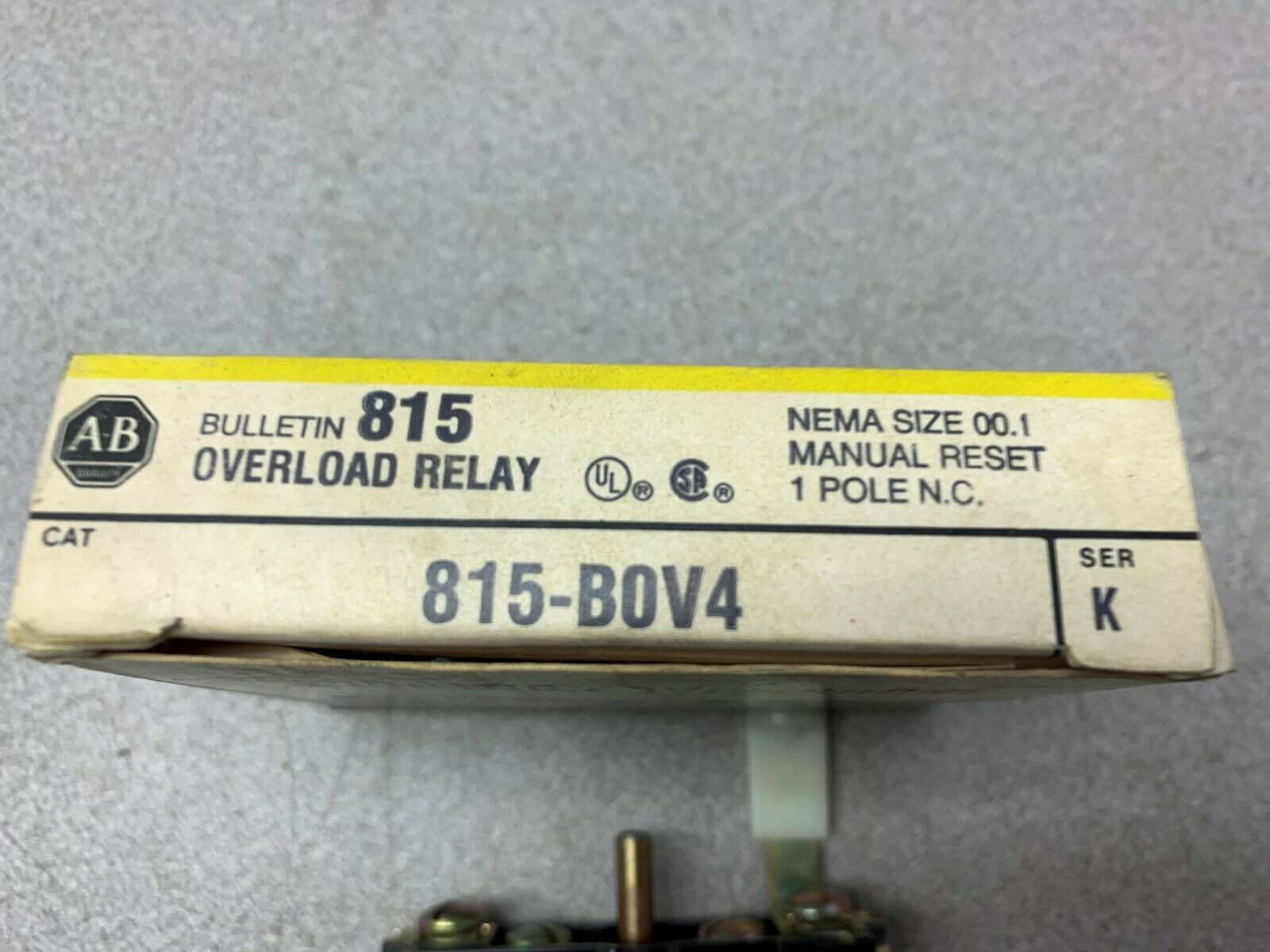 NEW IN BOX ALLEN BRADLEY RELAY 815-B0V4 SERIES K