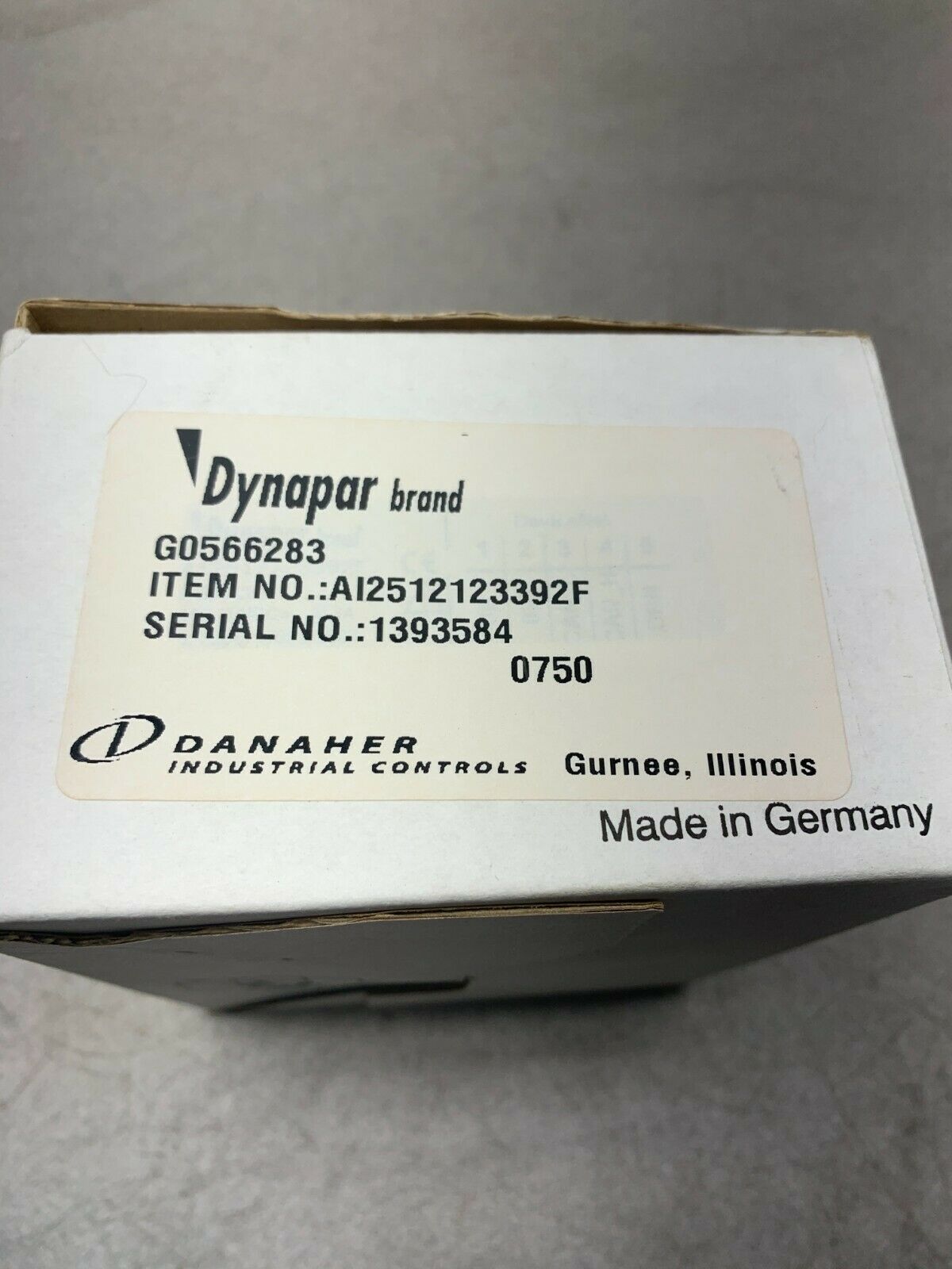 NEW IN BOX DANAHER ENCODER AI2512123392F