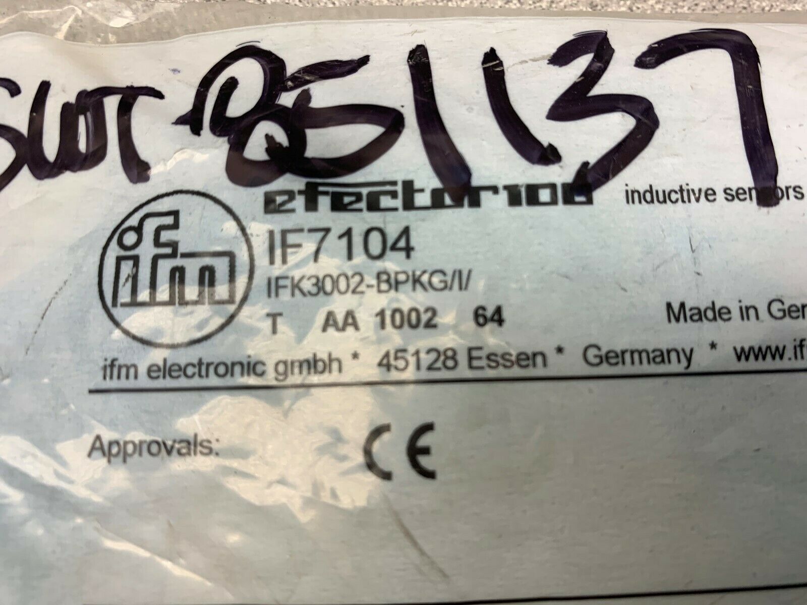 NEW IN PACKAGE IFM SENSOR IFK3002-BPKG/I