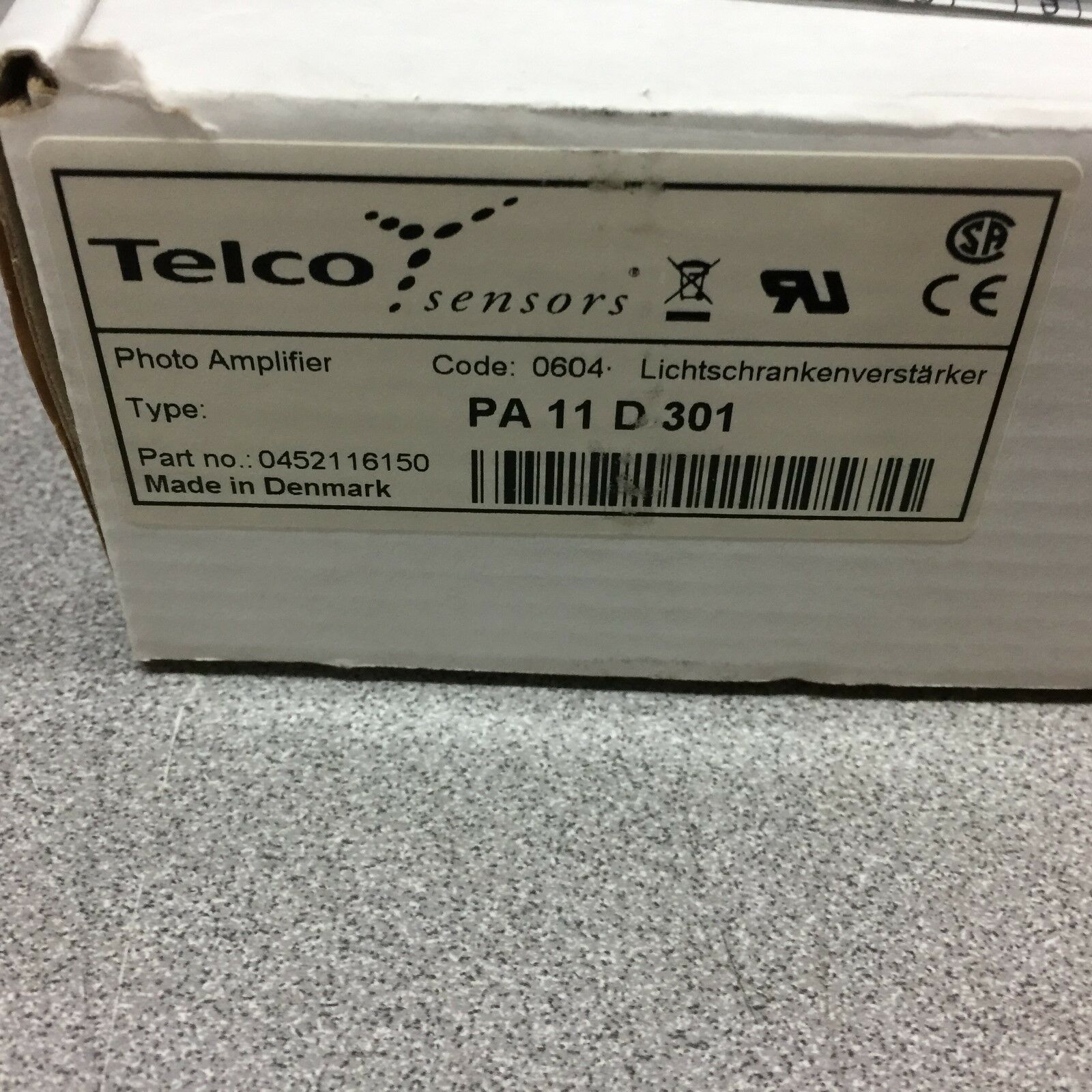 NEW IN BOX TELCO 115VAC PHOTO AMPLIFIER PA 11D 301