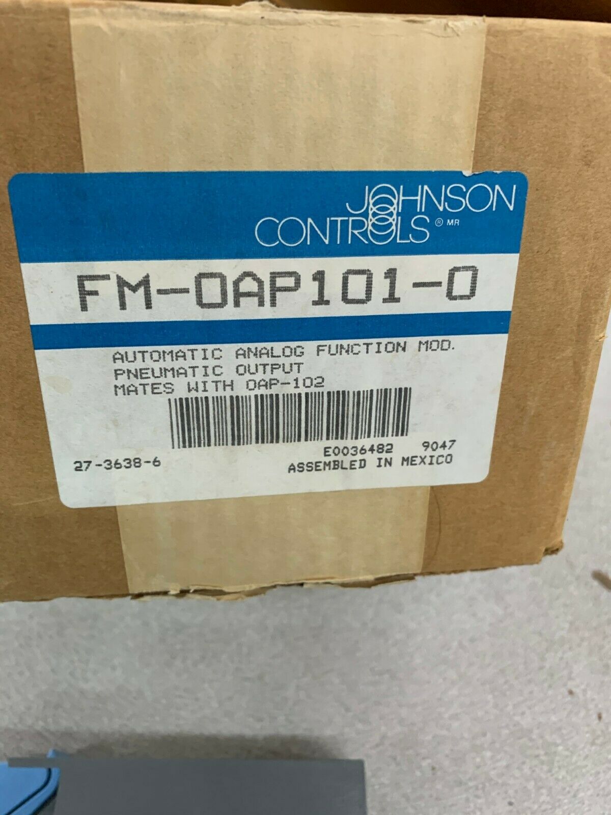 NEW IN BOX JOHNSON CONTROLS AUTOMATIC ANALOG FUNCTION MODULE FM-0AP101-0