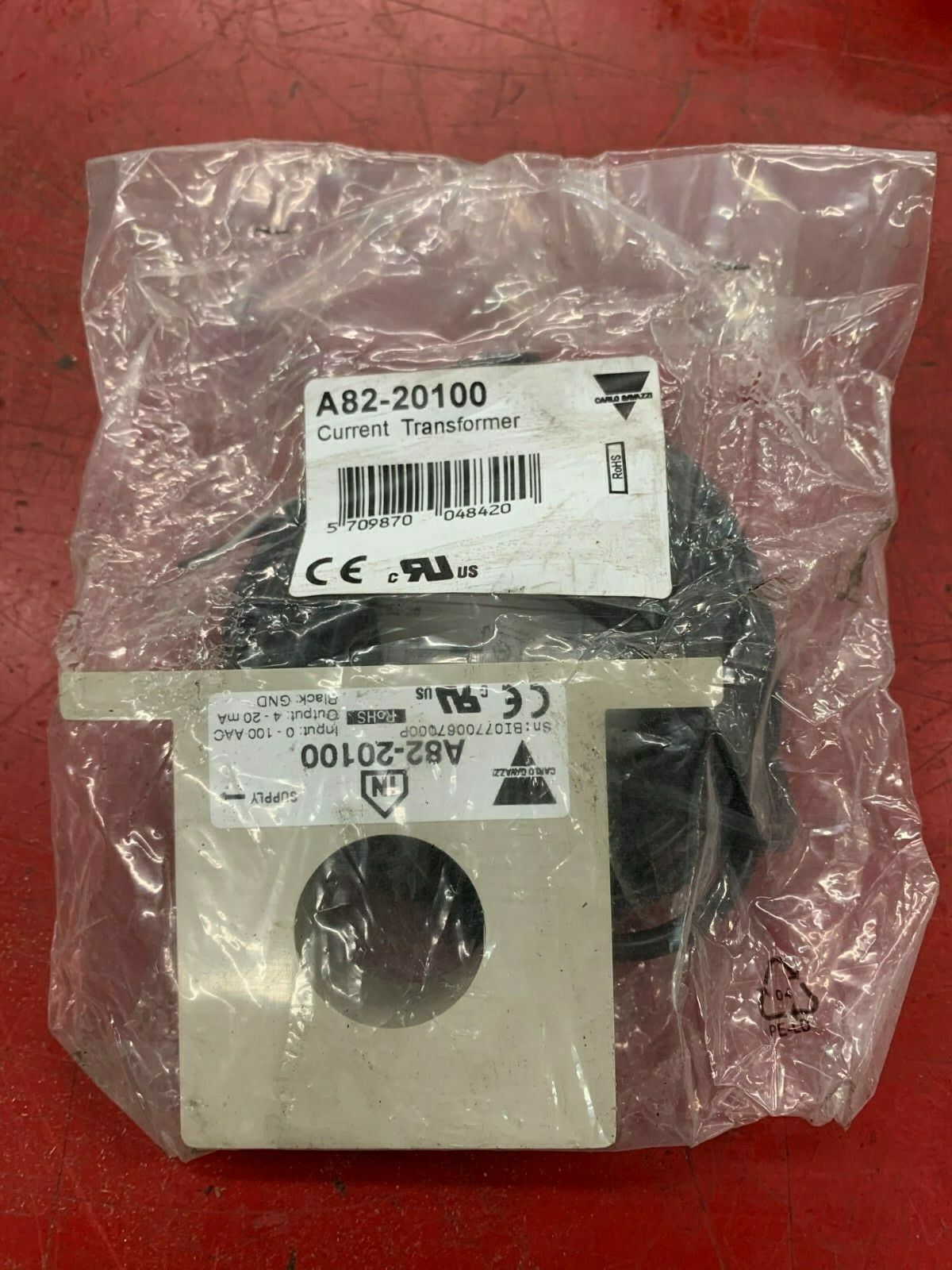 NEW IN PACKAGE CARLO GAVAZZI CURRENT TRANSFORMER A82-20100