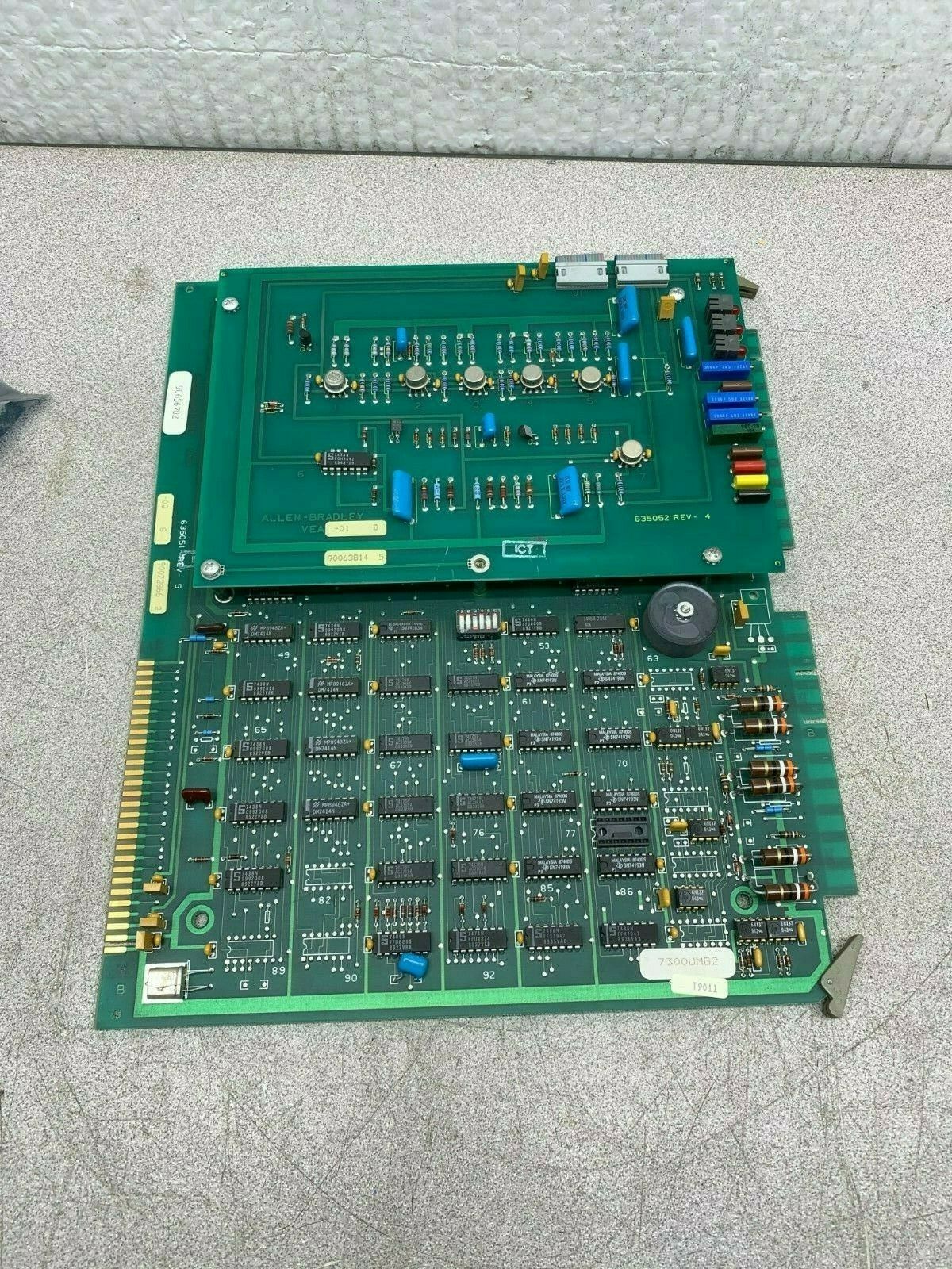 USED ALLEN-BRADLEY 7300UMG2 CIRCUIT BOARD 635051 PCB 90072866 WITH 90063814