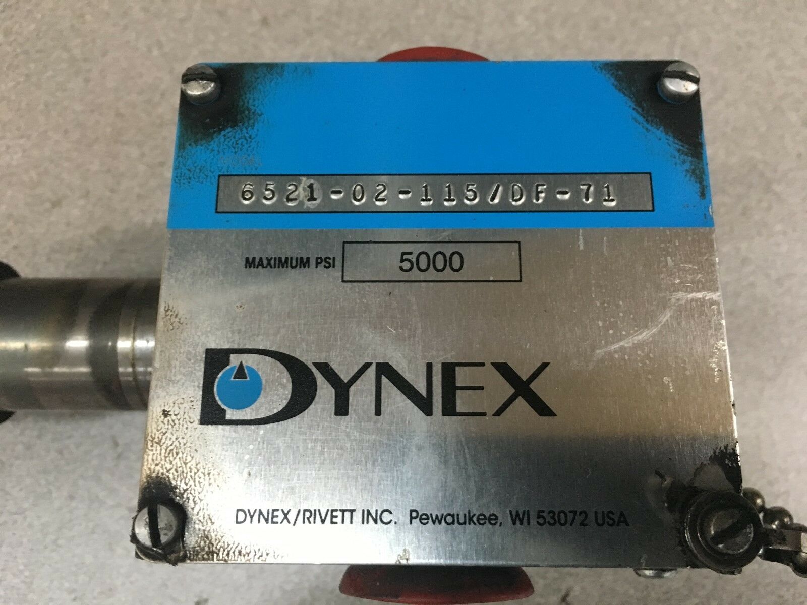 NEW NO BOX DYNEX HYDRAULIC VALVE 6521-02-115/DF-71 *NO COIL*