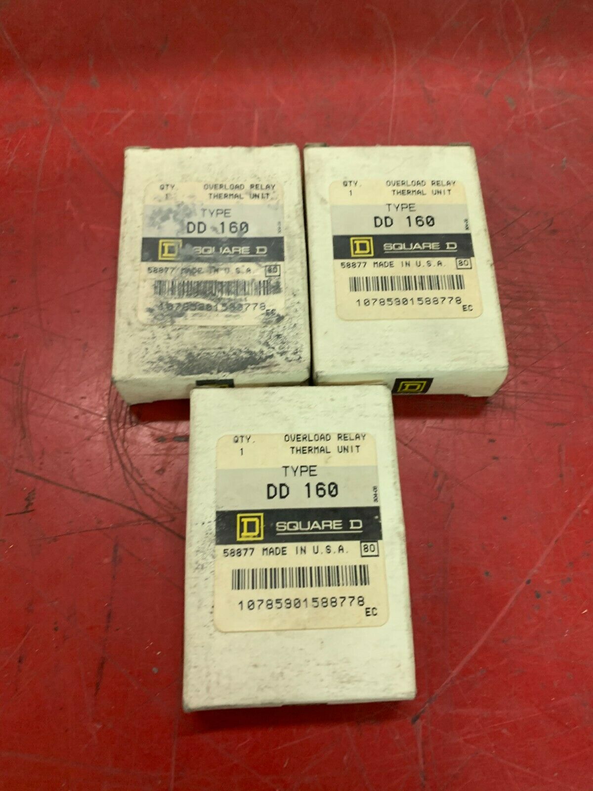 LOT OF 3 NEW IN BOX SQUARE D HEATER ELEMENT DD 160