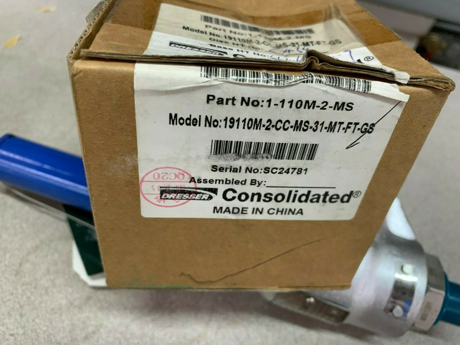 NEW IN BOX GE DRESSER 1/2" CONSOLIDATED VALVE 19110MCF-2-CC-MS-31-MT-FT-LA