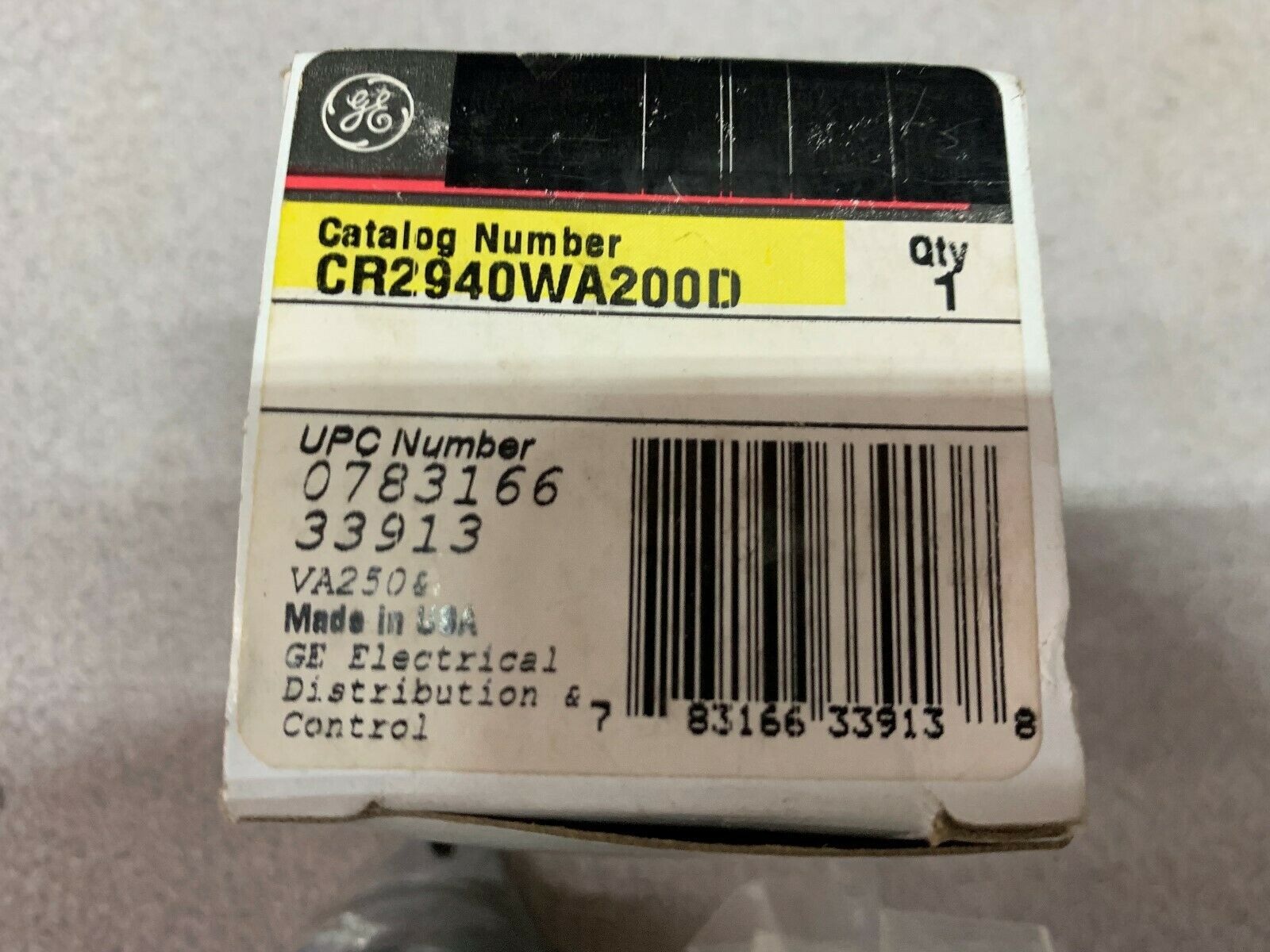 NEW IN BOX GE PART CR2940WA200D