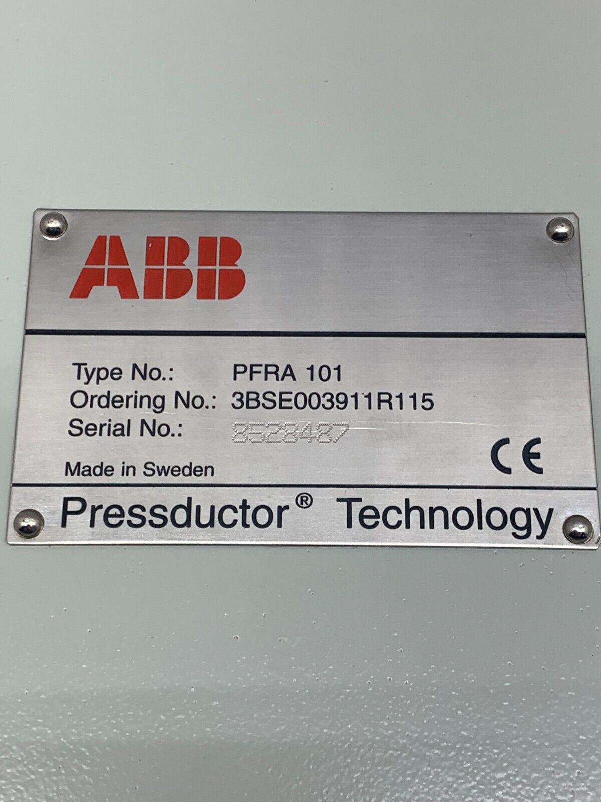 NEW NO BOX ABB PRESSDUCTOR CONTROL UNIT PFRA 101