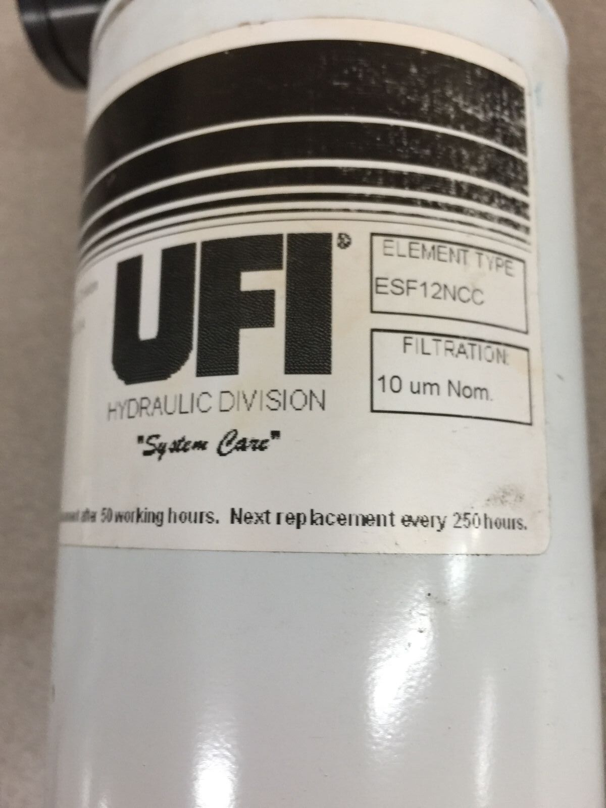 NEW NO BOX UFI FILTER ESF12NCC WITH HYVAIR FILTER HEAD CFH-12FP-25