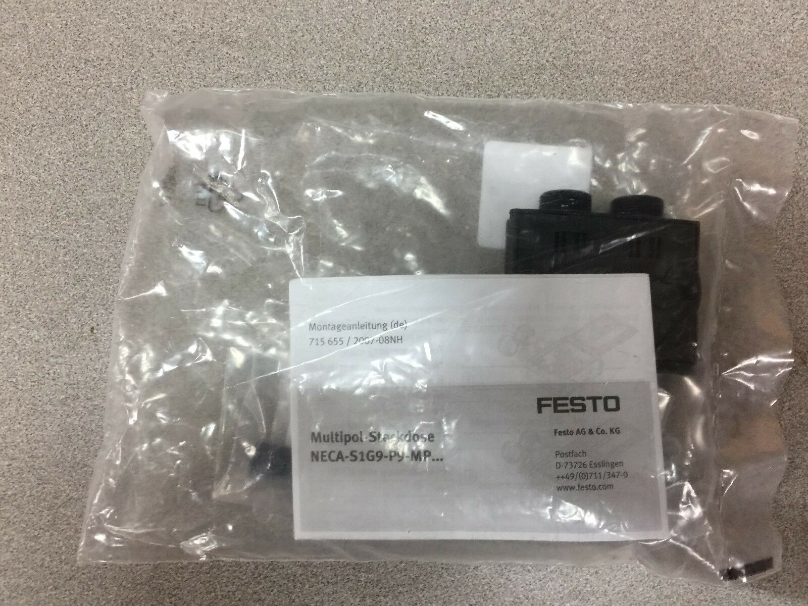 NEW IN ORIGINAL PACKAGING FESTO CONNECTOR NECA-S1G9-P9-MP1